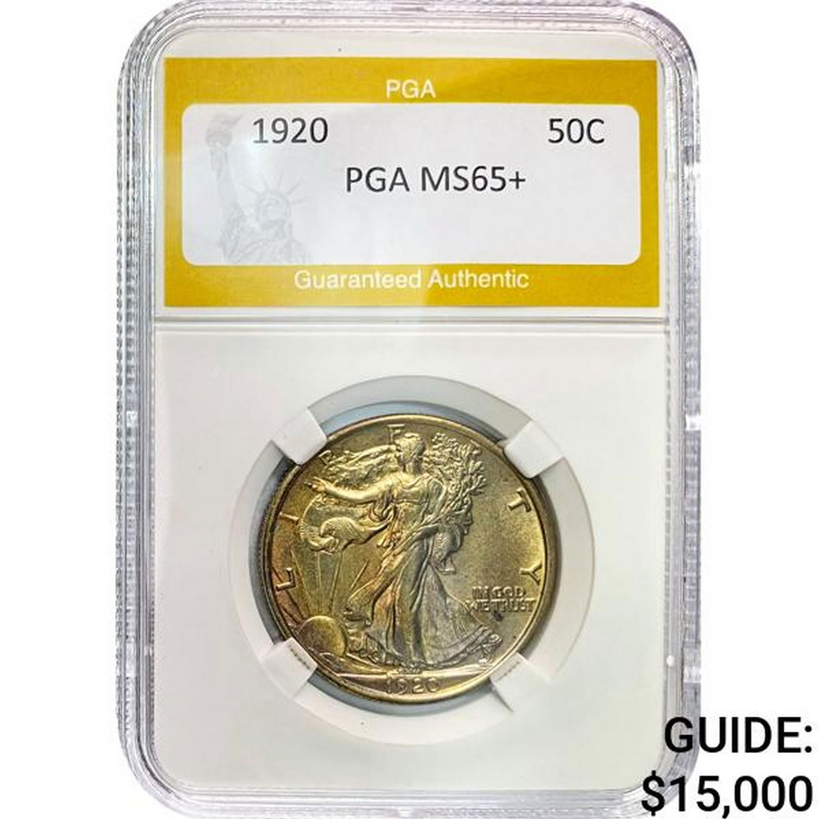1920 50C Walking Liberty PGA MS65+ (1 of 2)