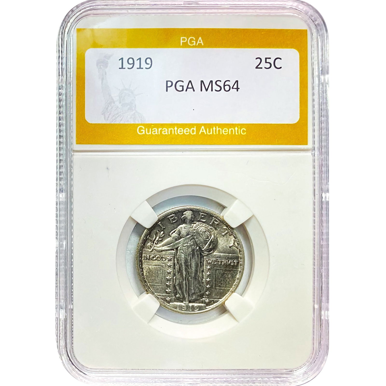 1919 25C Standing Liberty Quarter PGA MS (1 of 2)