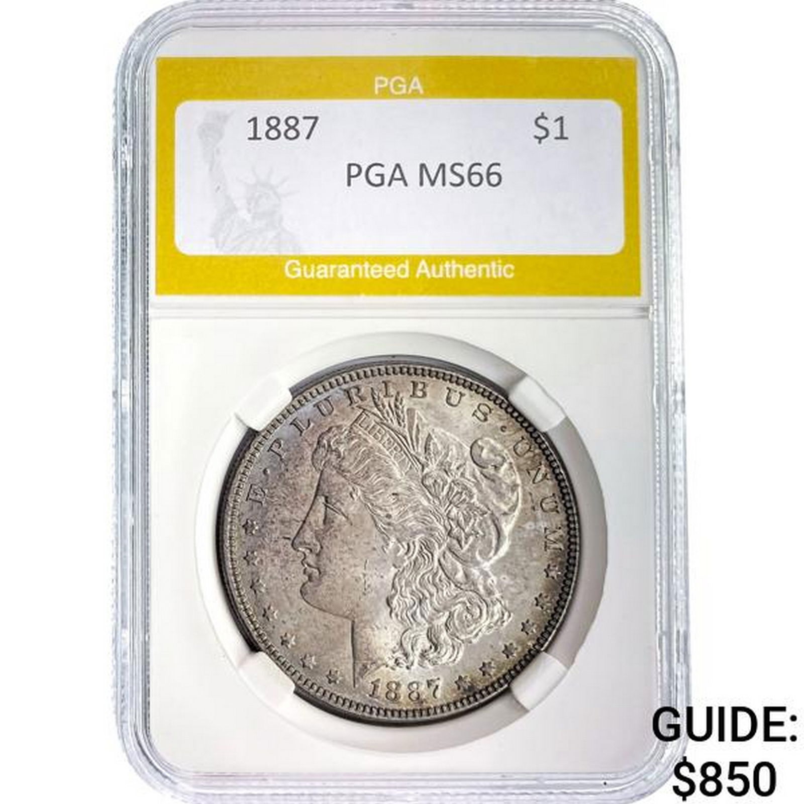 1887 $1 Morgan Dollar PGA MS66 (1 of 2)