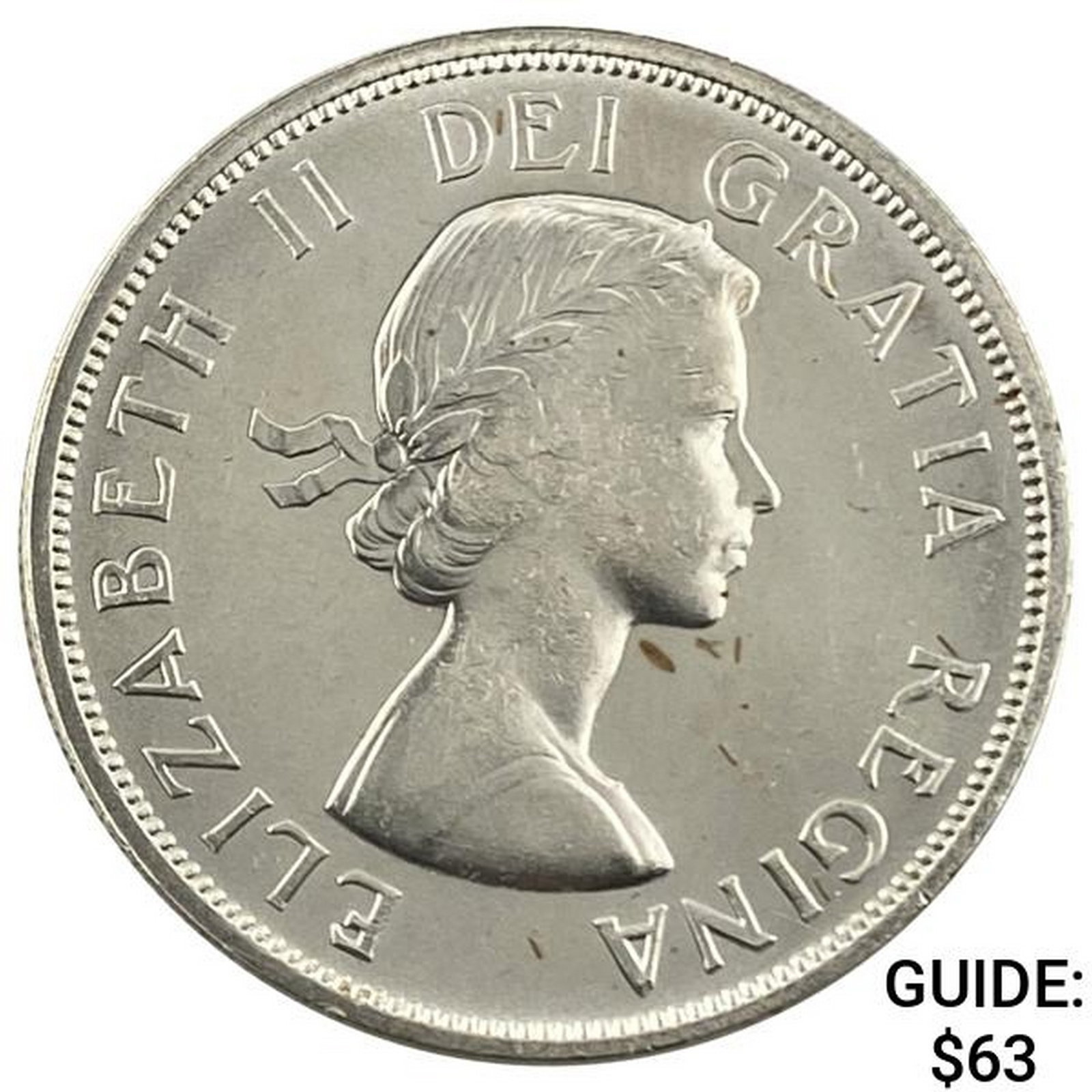 1963 Canada 0.6oz Silver Dollar UNCIRCULATED: 1963 Canada 0.6oz Silver Dollar UNCIRCULATED