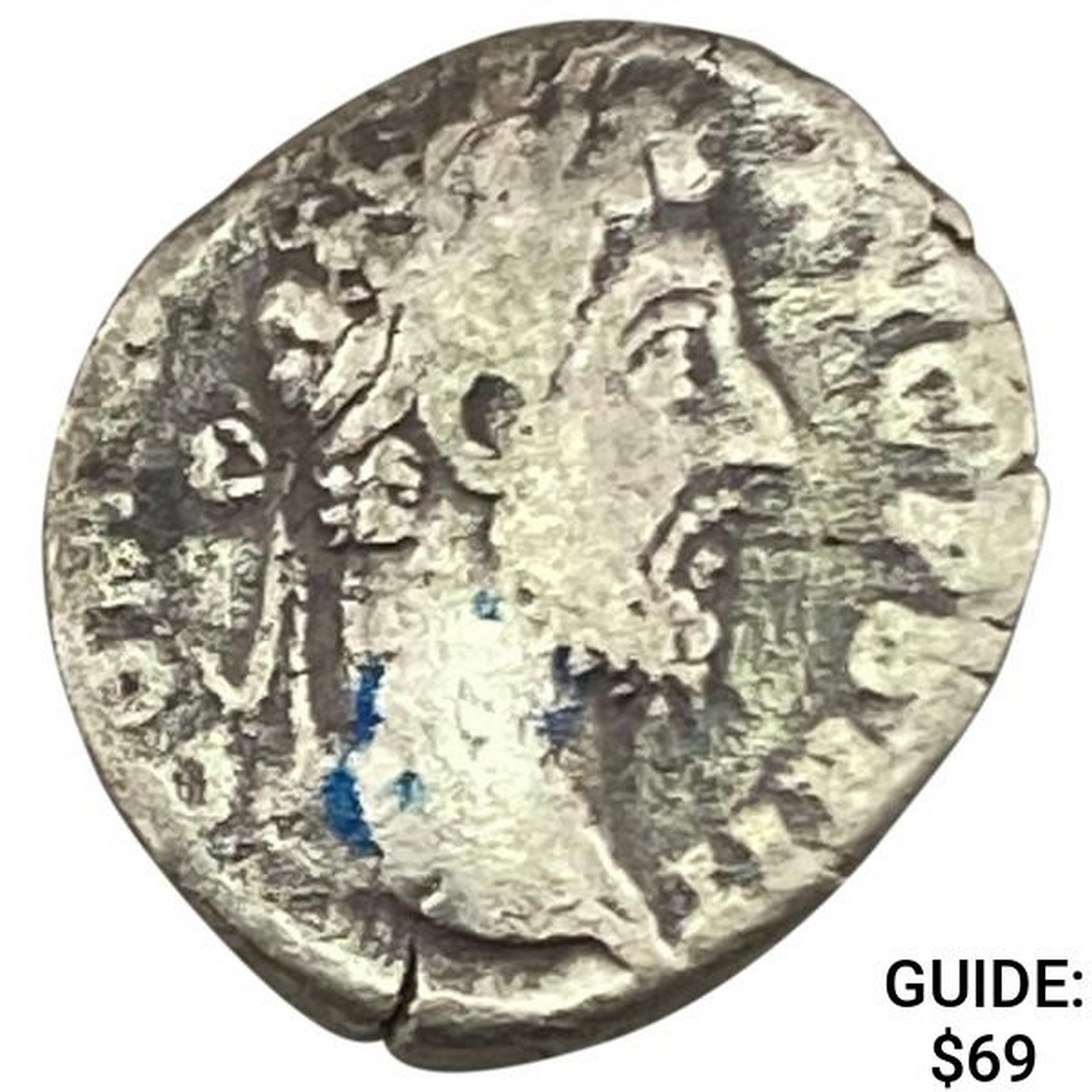 Roman Commodus 177-192 AD Silver Denarius NEARLY UNCIRCULATED: Roman Commodus 177-192 AD Silver Denarius NEARLY UNCIRCULATED