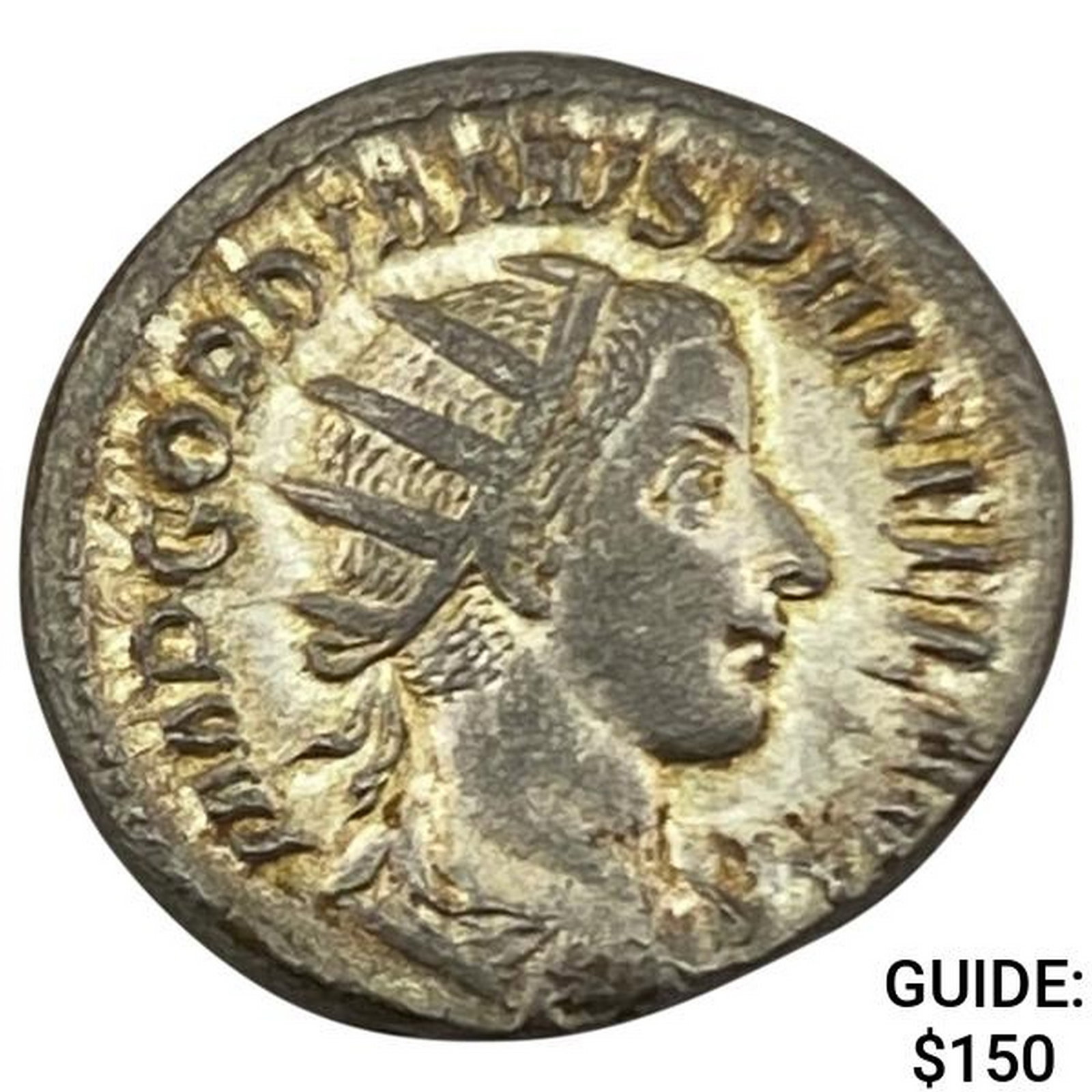 238-244 AD Roman Silver Double Denarius UNCIRCULATED: 238-244 AD Roman Silver Double Denarius UNCIRCULATED