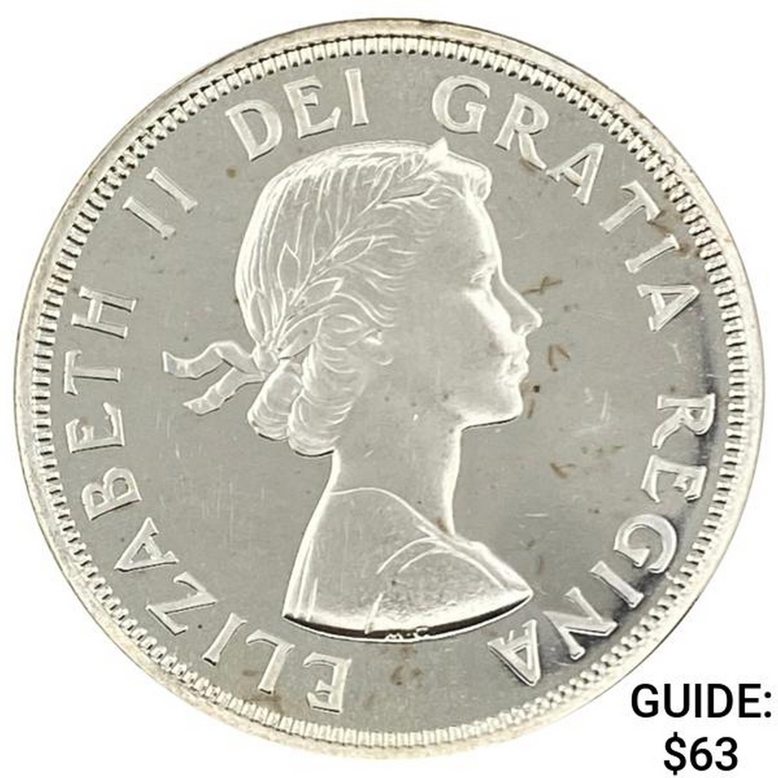 1964 Canada 0.6oz Silver Dollar UNCIRCULATED: 1964 Canada 0.6oz Silver Dollar UNCIRCULATED