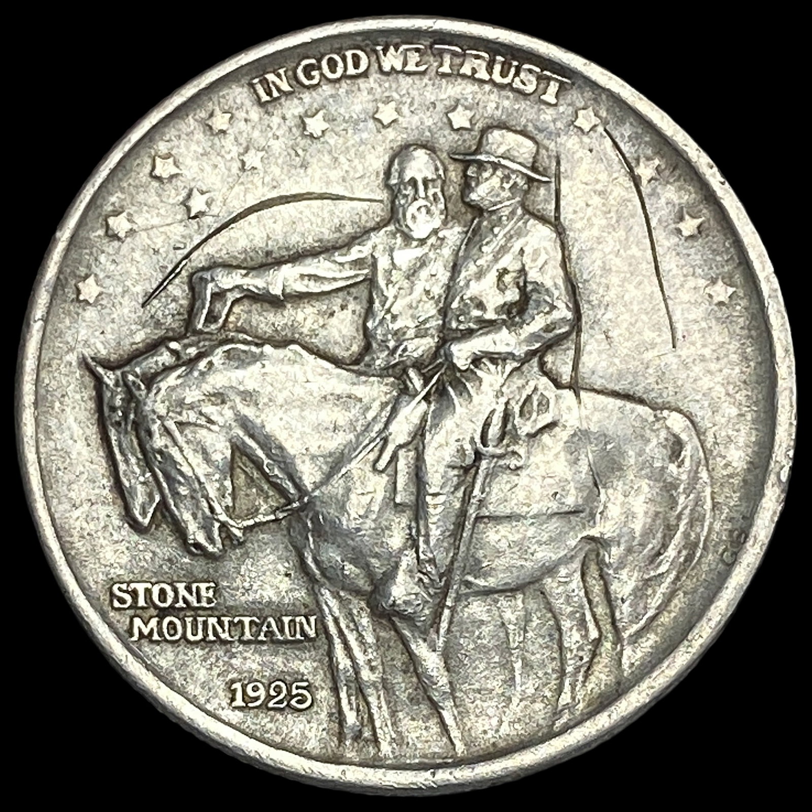 1925 Stone Mountain Half Dollar LIGHTLY CIRCULATED: 1925 Stone Mountain Half Dollar LIGHTLY CIRCULATED