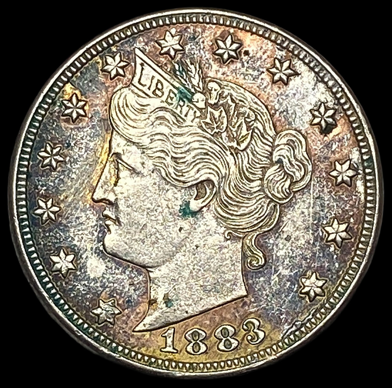 1883 Liberty Head Nickel No Cents CHOICE AU: 1883 Liberty Head Nickel No Cents CHOICE AU