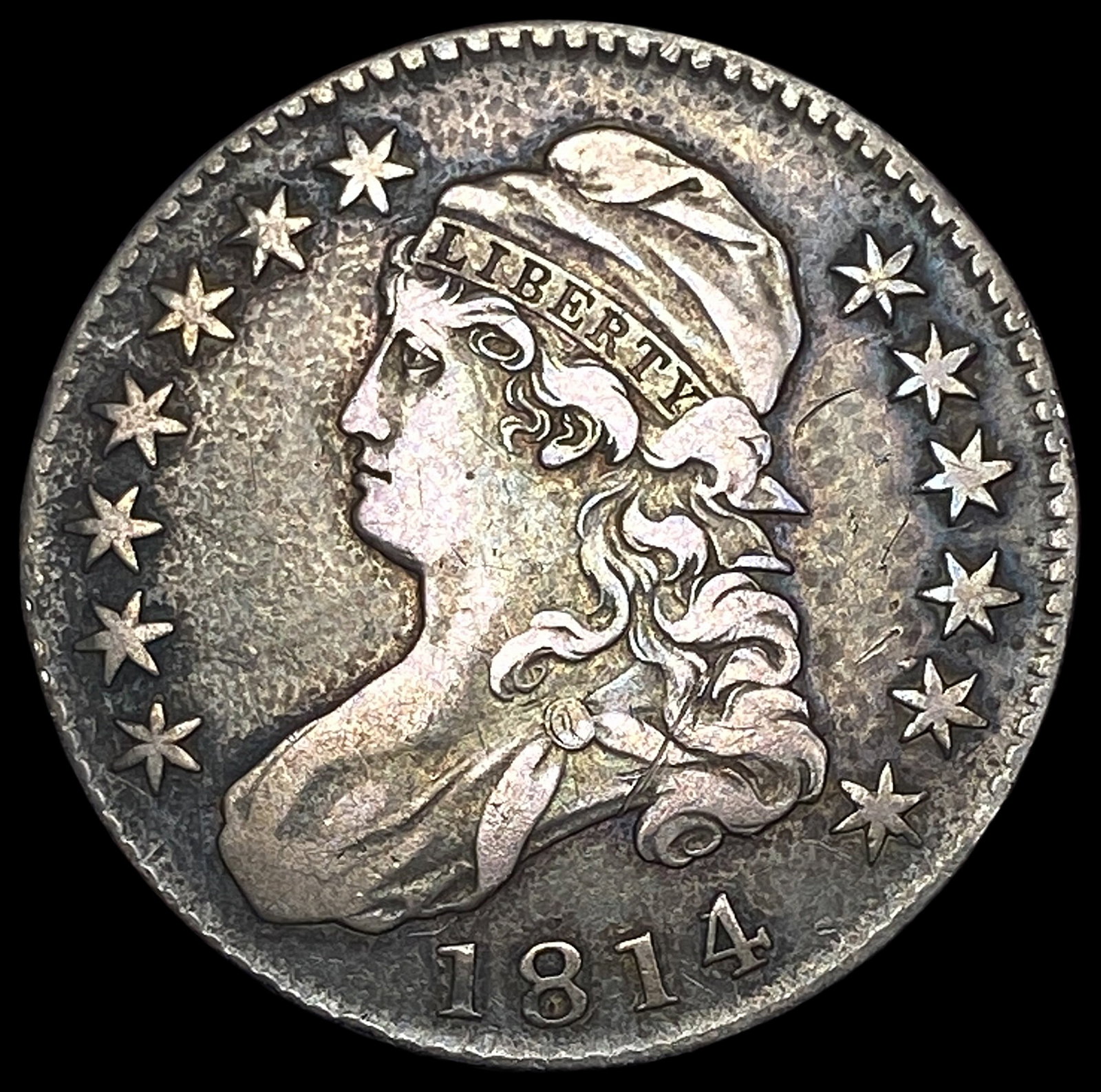 1814 Capped Bust Half Dollar NEARLY UNCIRCULATED: 1814 Capped Bust Half Dollar NEARLY UNCIRCULATED