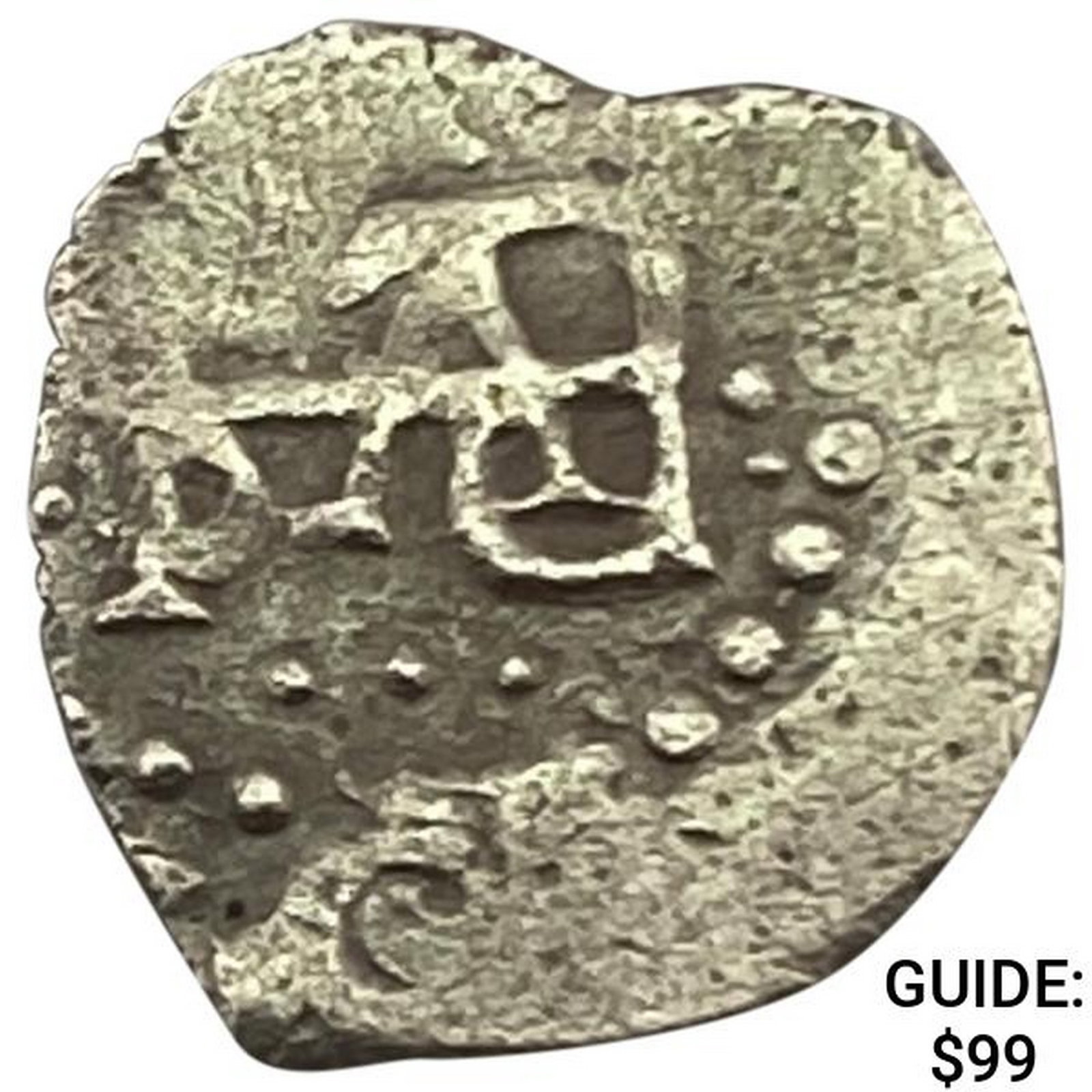 1500s-1600s Spanish Empire Silver 1/2 Reales Cob NEARLY UNCIRCULATED: 1500s-1600s Spanish Empire Silver 1/2 Reales Cob NEARLY UNCIRCULATED