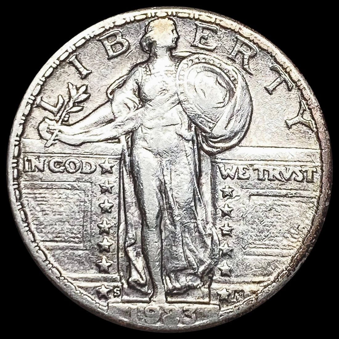 1925-S Standing Liberty Quarter LIGHTLY CIRCULATED (1 of 2)