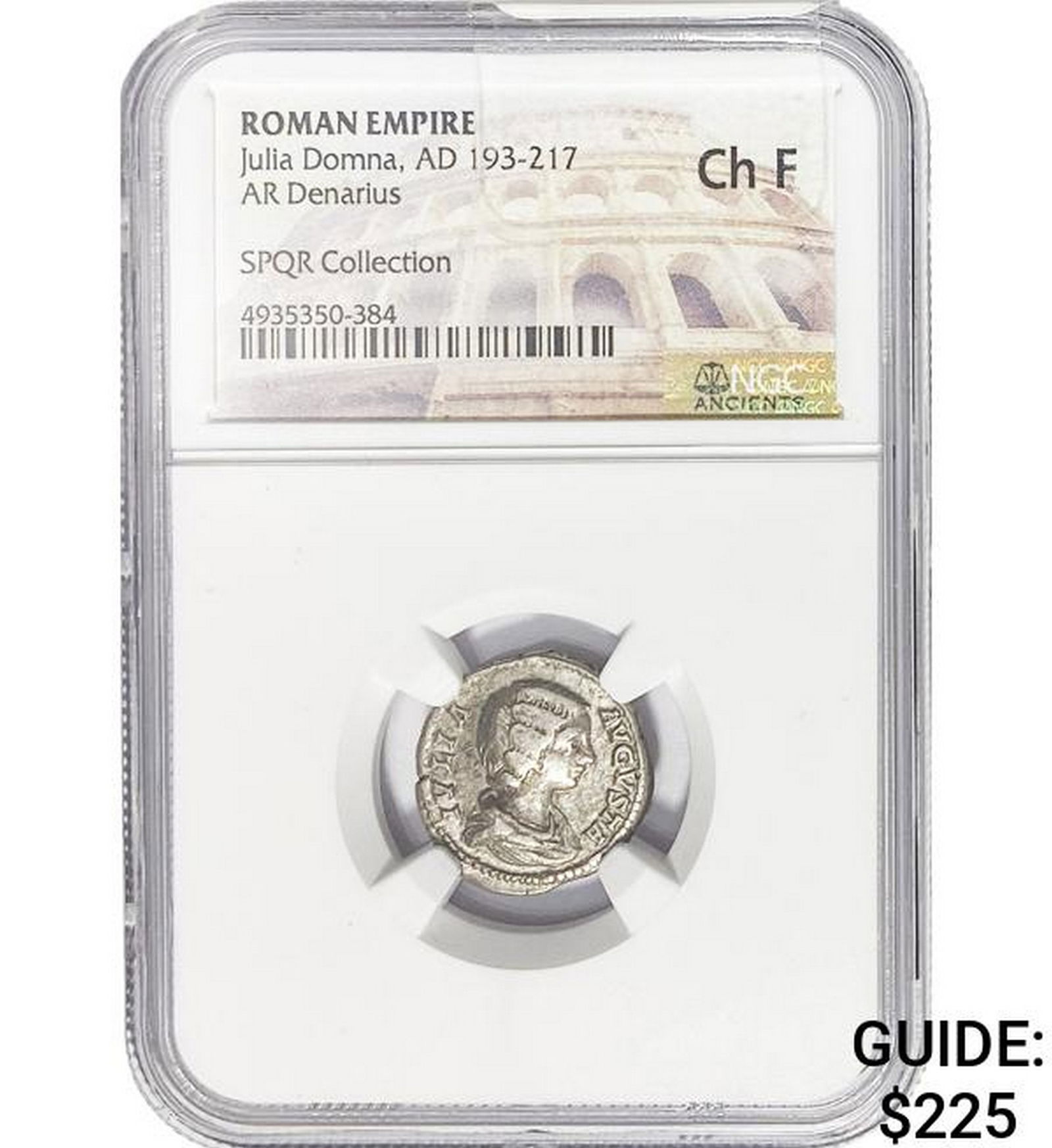 Roman Julia Domna, AD 193-217 Silver Denarius NGC (1 of 2)