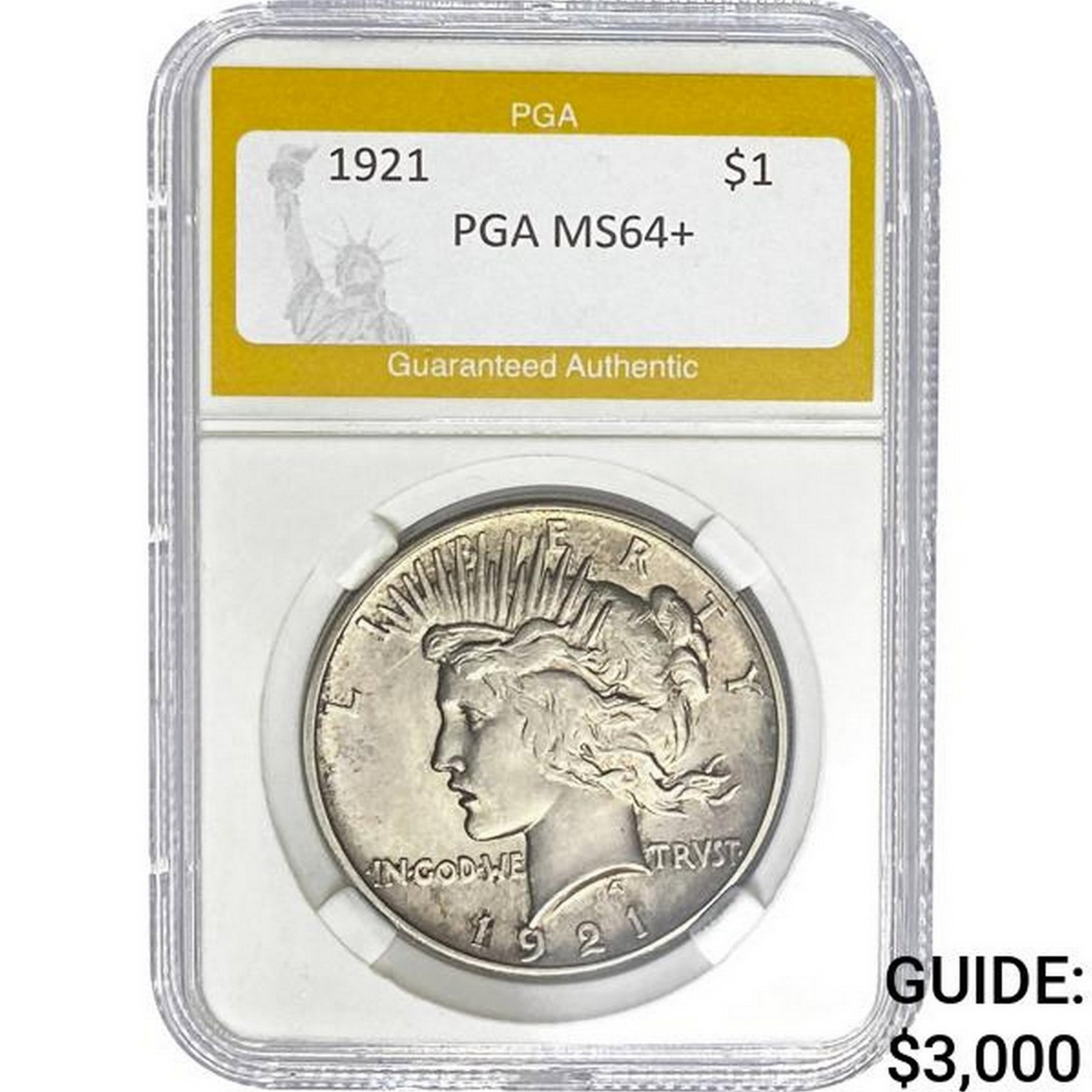 1921 Peace Dollar PGA MS64+ MS64+ (1 of 2)