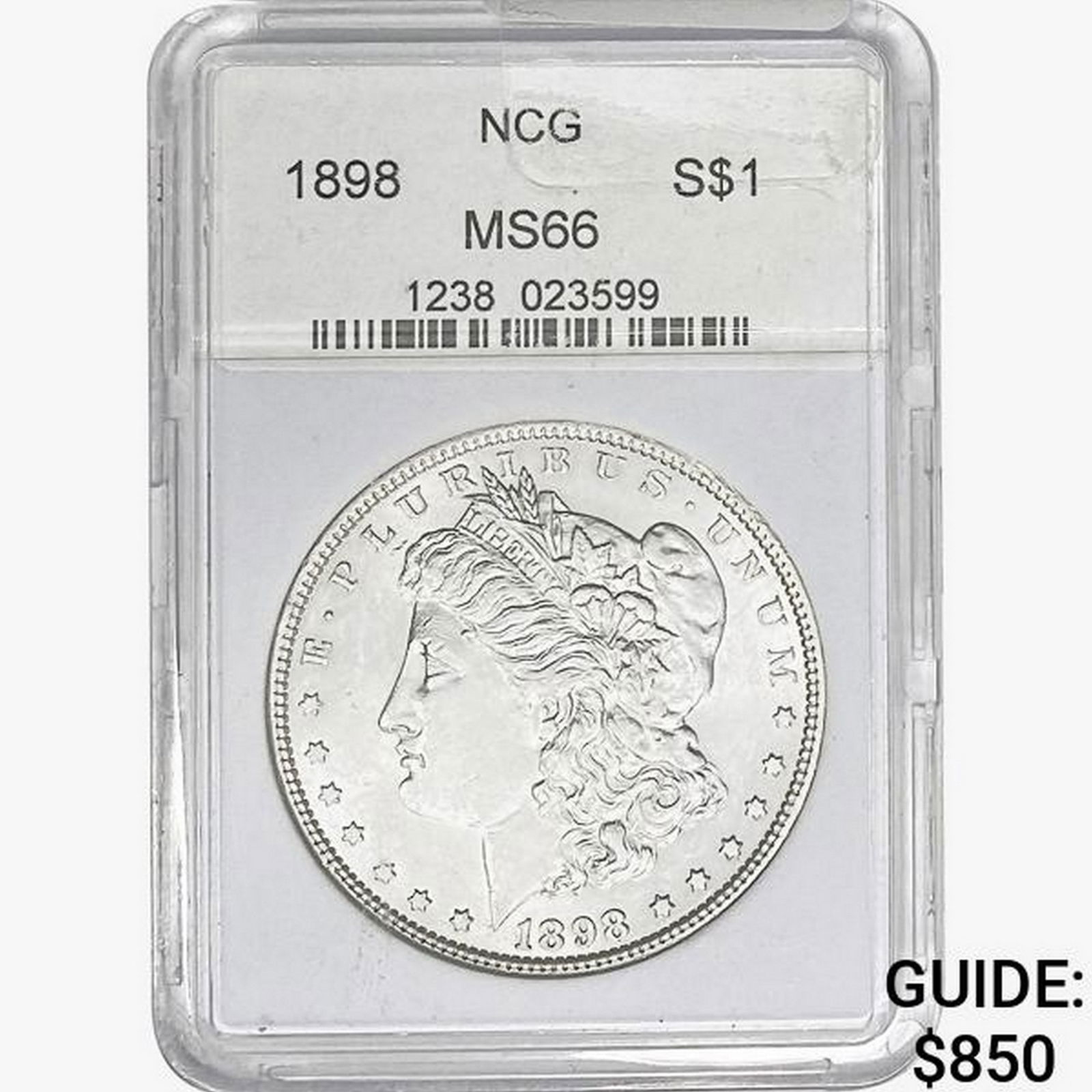 1898 Morgan Silver Dollar NCG MS66 (1 of 2)