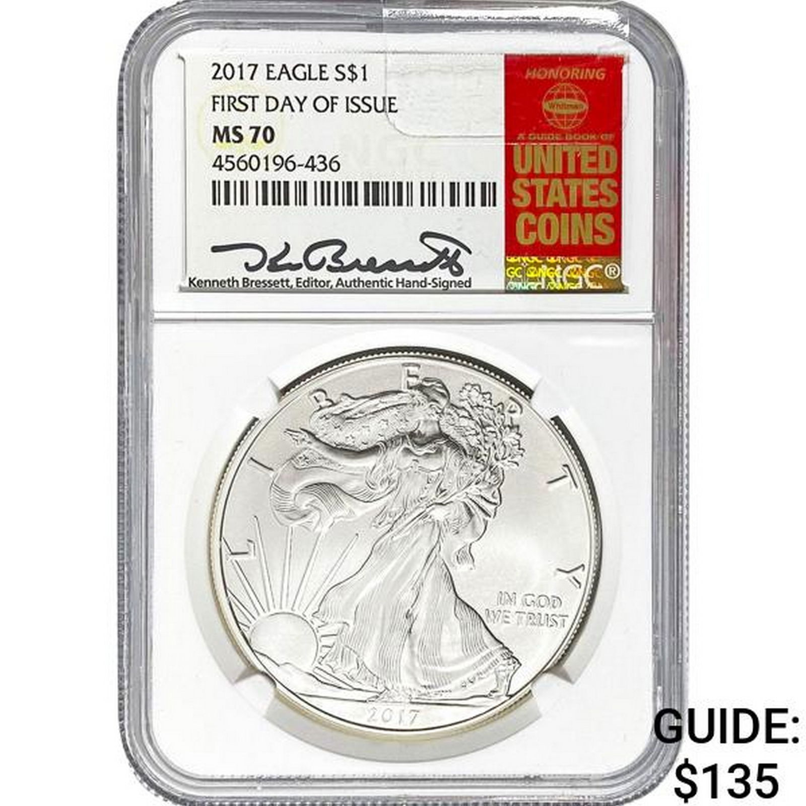 2017 American Silver Eagle NGC MS70 (1 of 2)