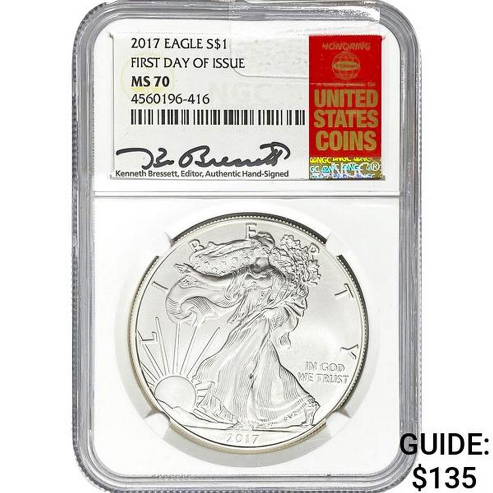 2017 American Silver Eagle NGC MS70 (1 of 2)