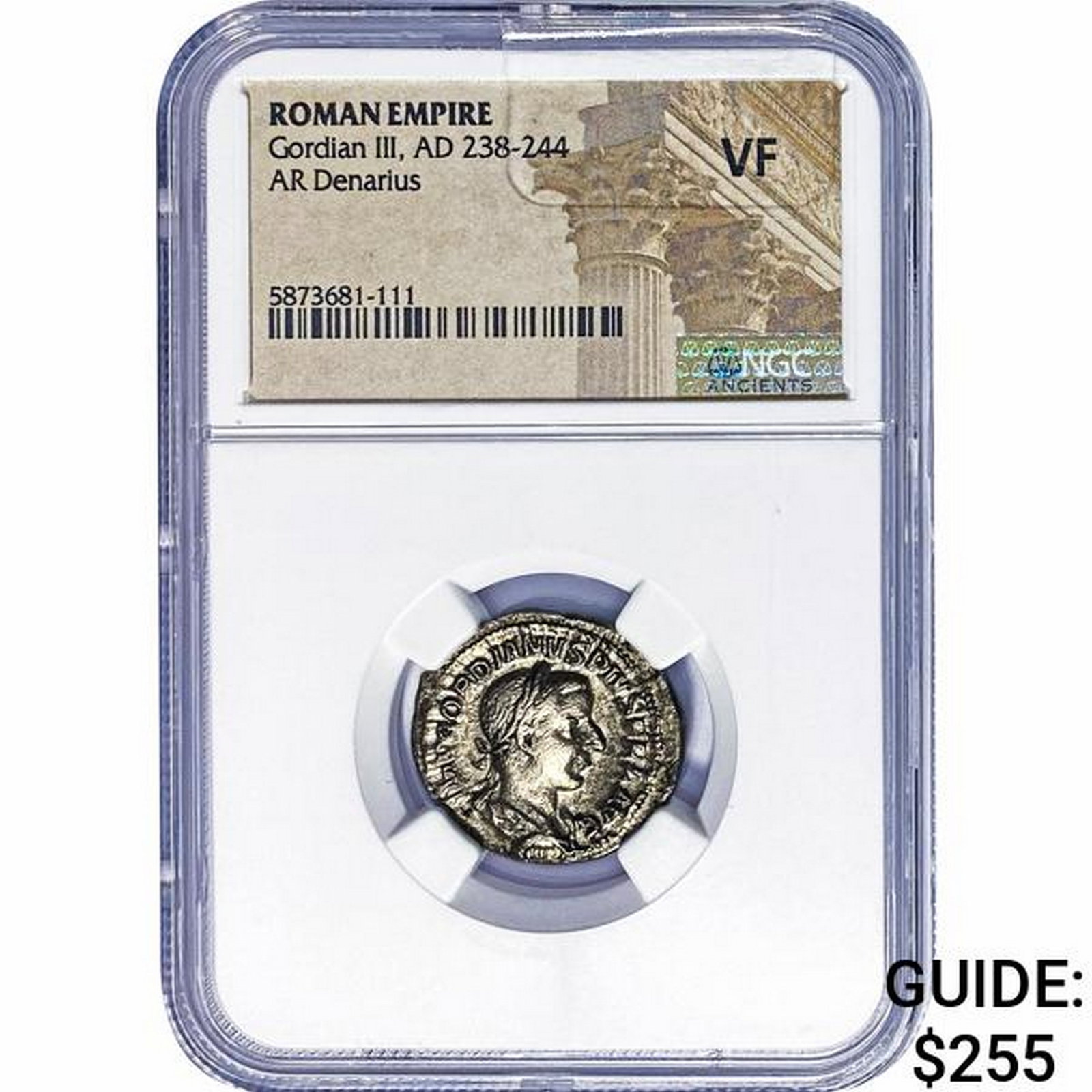 Roman Gordian III, AD 238-244 Silver Antoninianus NGC: Roman Gordian III, AD 238-244 Silver Antoninianus NGC