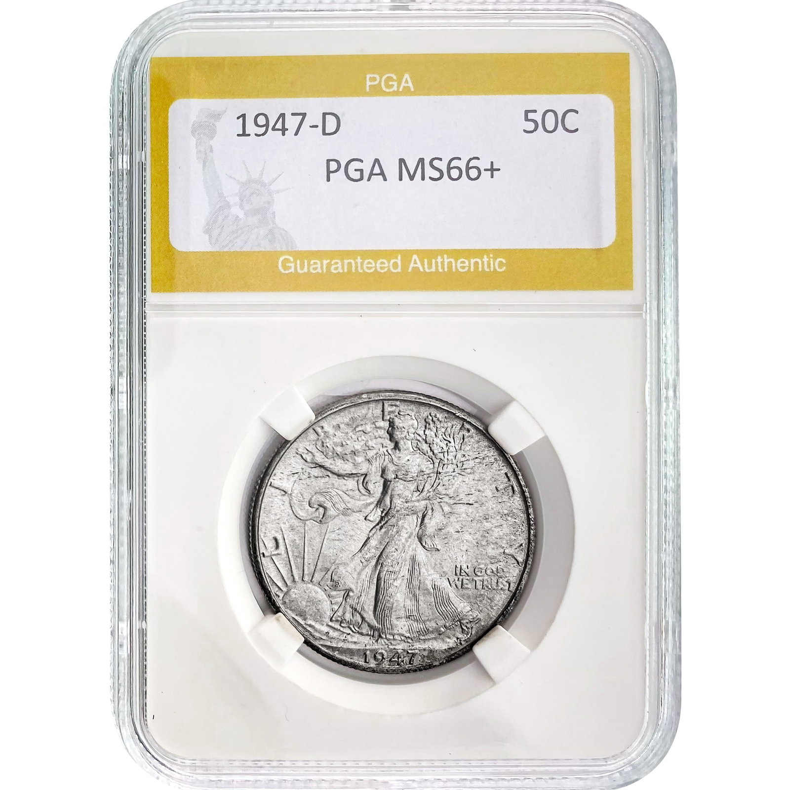 1947-D Walking Liberty Half Dollar PGA M: 1947-D Walking Liberty Half Dollar PGA M