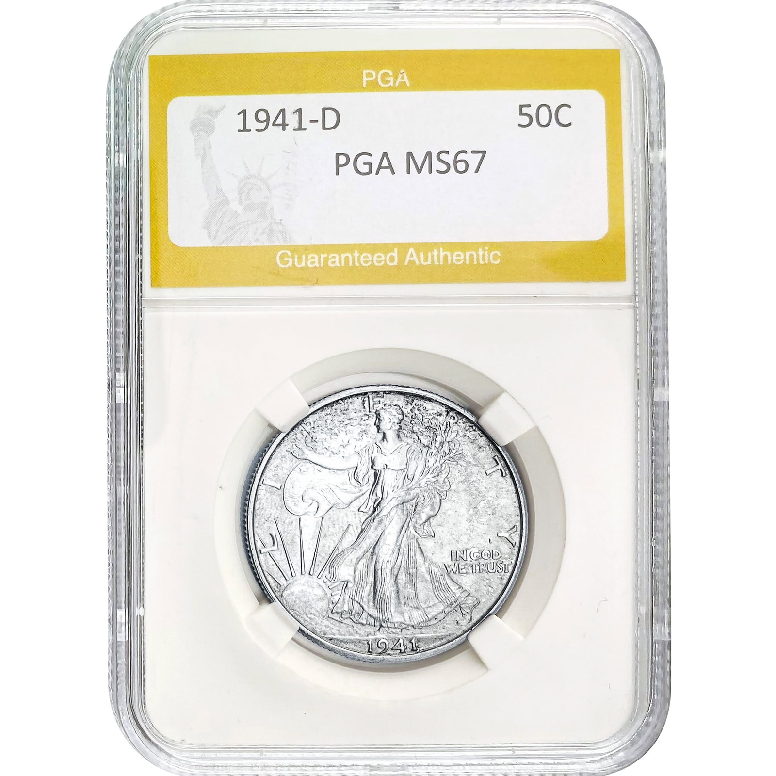 1941-D Walking Liberty Half Dollar PGA M: 1941-D Walking Liberty Half Dollar PGA M