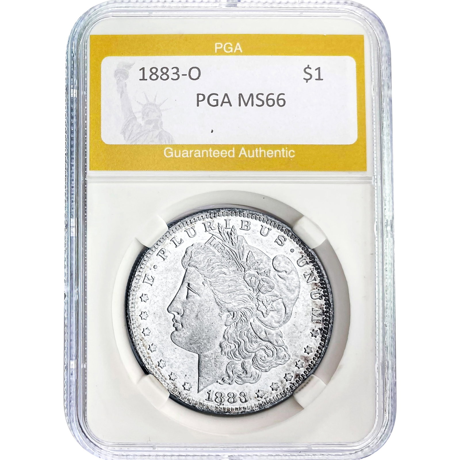 1883-O Morgan Silver Dollar PGA MS66: 1883-O Morgan Silver Dollar PGA MS66