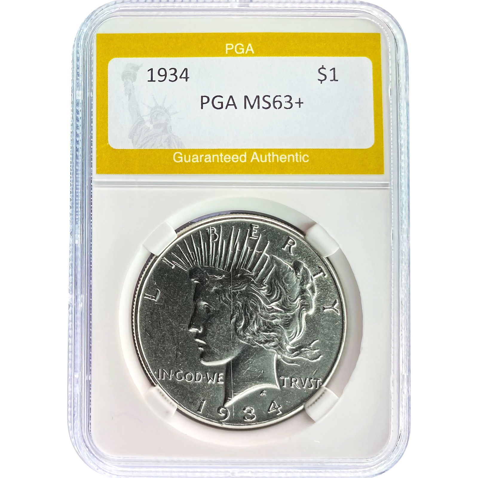 1934 Peace Dollar PGA MS63+ (1 of 2)