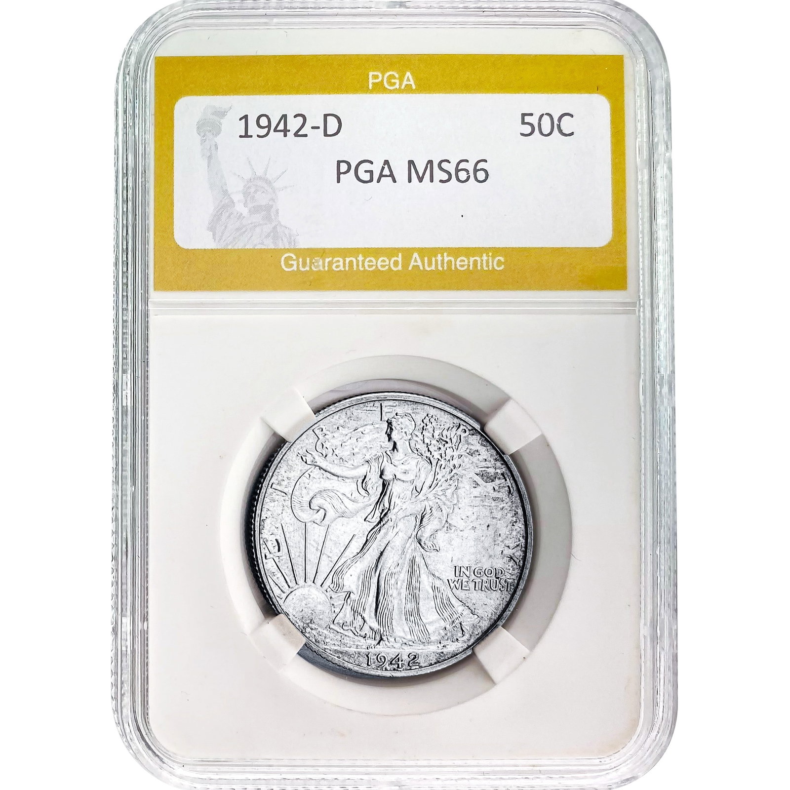 1942-D Walking Liberty Half Dollar PGA M: 1942-D Walking Liberty Half Dollar PGA M