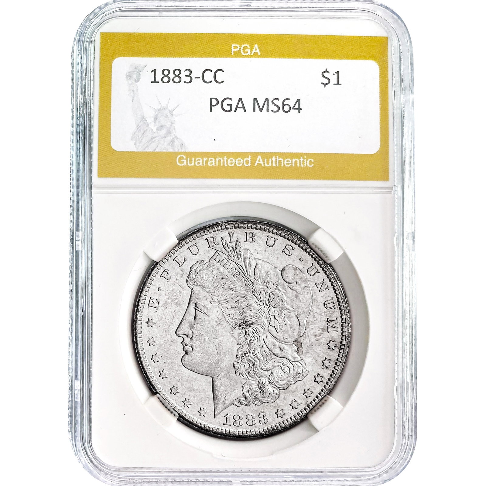1883-CC Morgan Dollar PGA MS64: 1883-CC Morgan Dollar PGA MS64