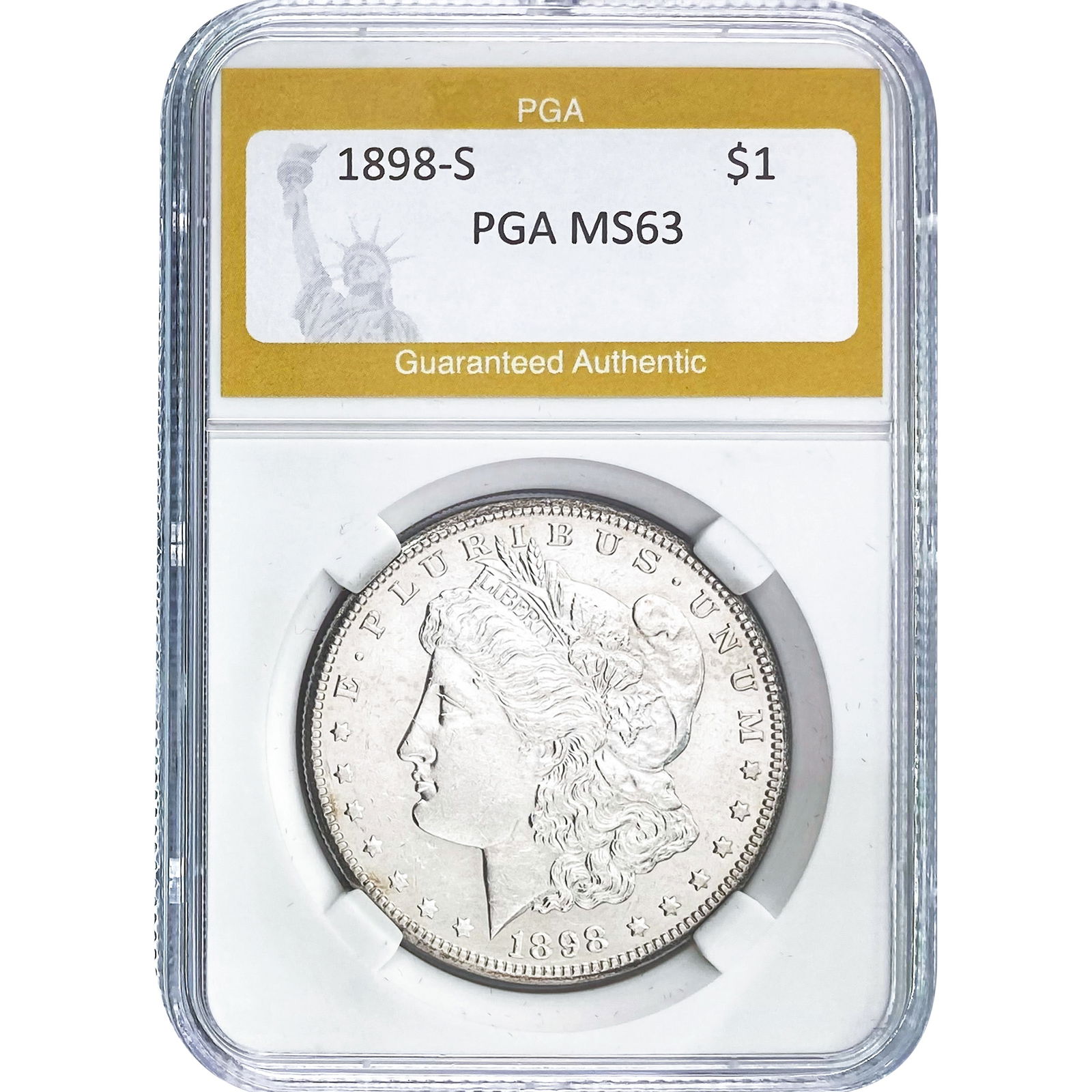 1898-S Morgan Dollar PGA MS63 (1 of 2)