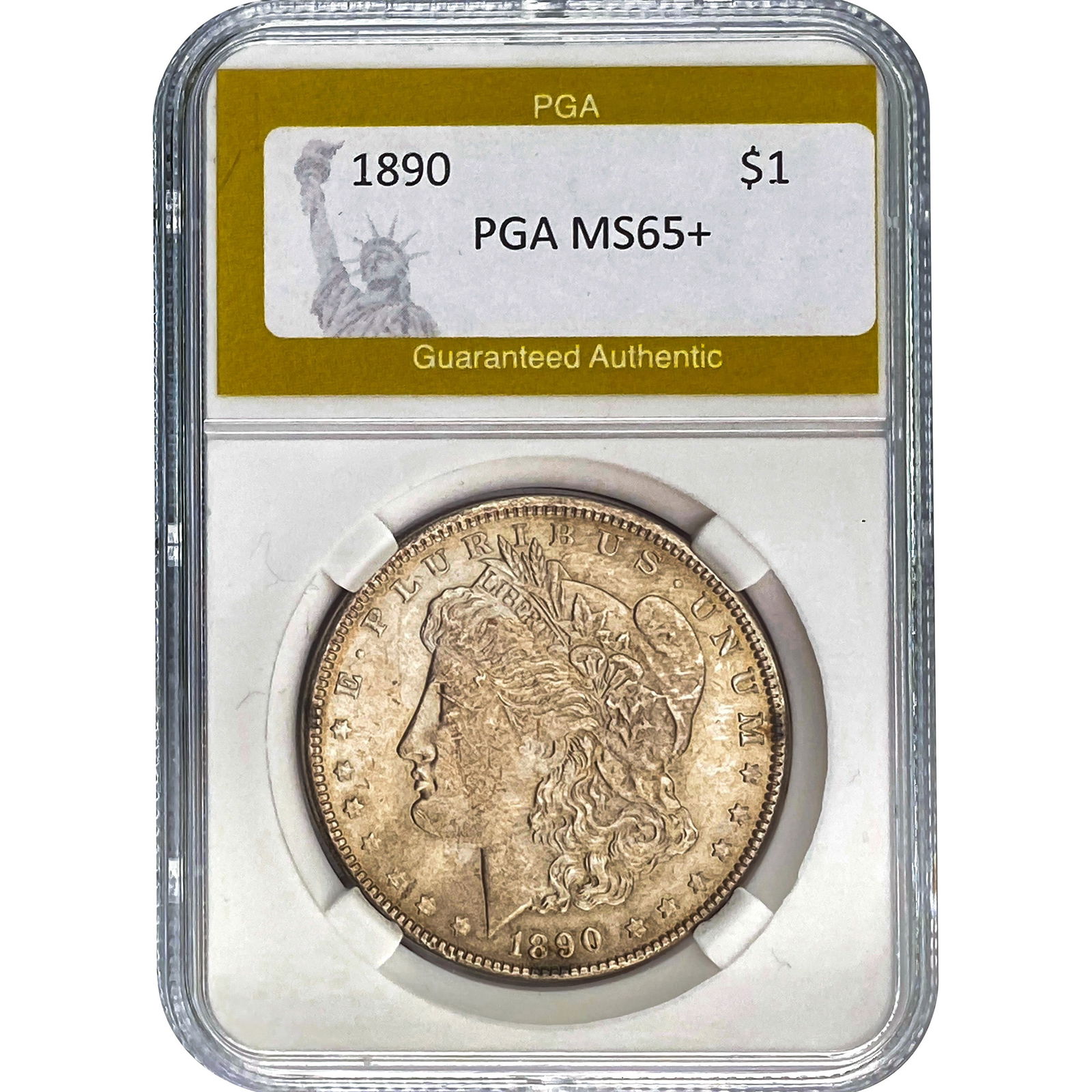 1890 Morgan Silver Dollar PGA MS65+ (1 of 2)