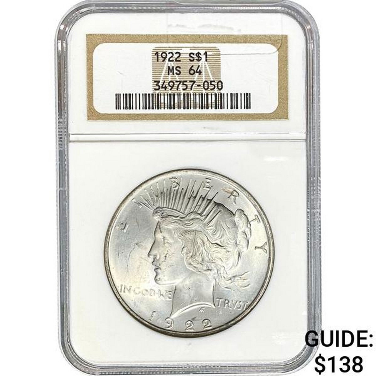 1922 Peace Dollar NGC MS64 (1 of 2)