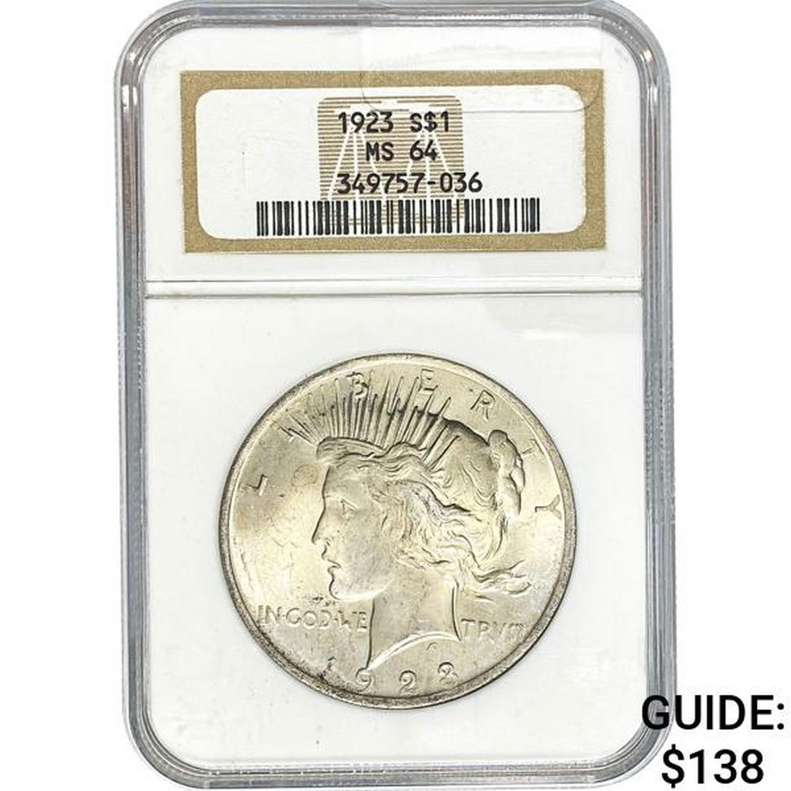 1923 Peace Dollar ANACS MS64 (1 of 2)