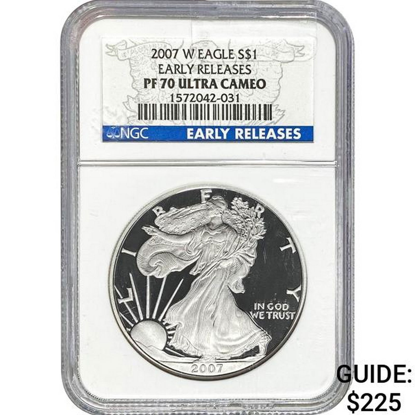 2007-W Silver Eagle NGC PF70 Ultra Cameo (1 of 2)
