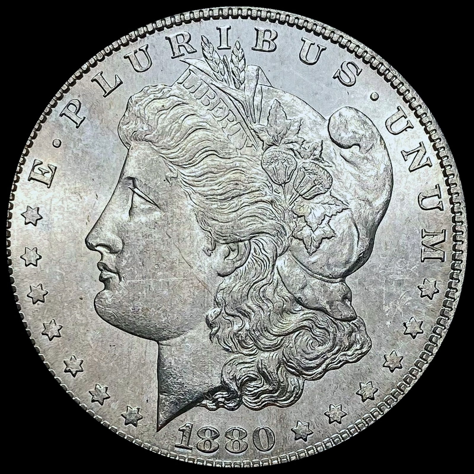 CHOICE BU 1880-S Silver Morgan Dollar (1 of 2)