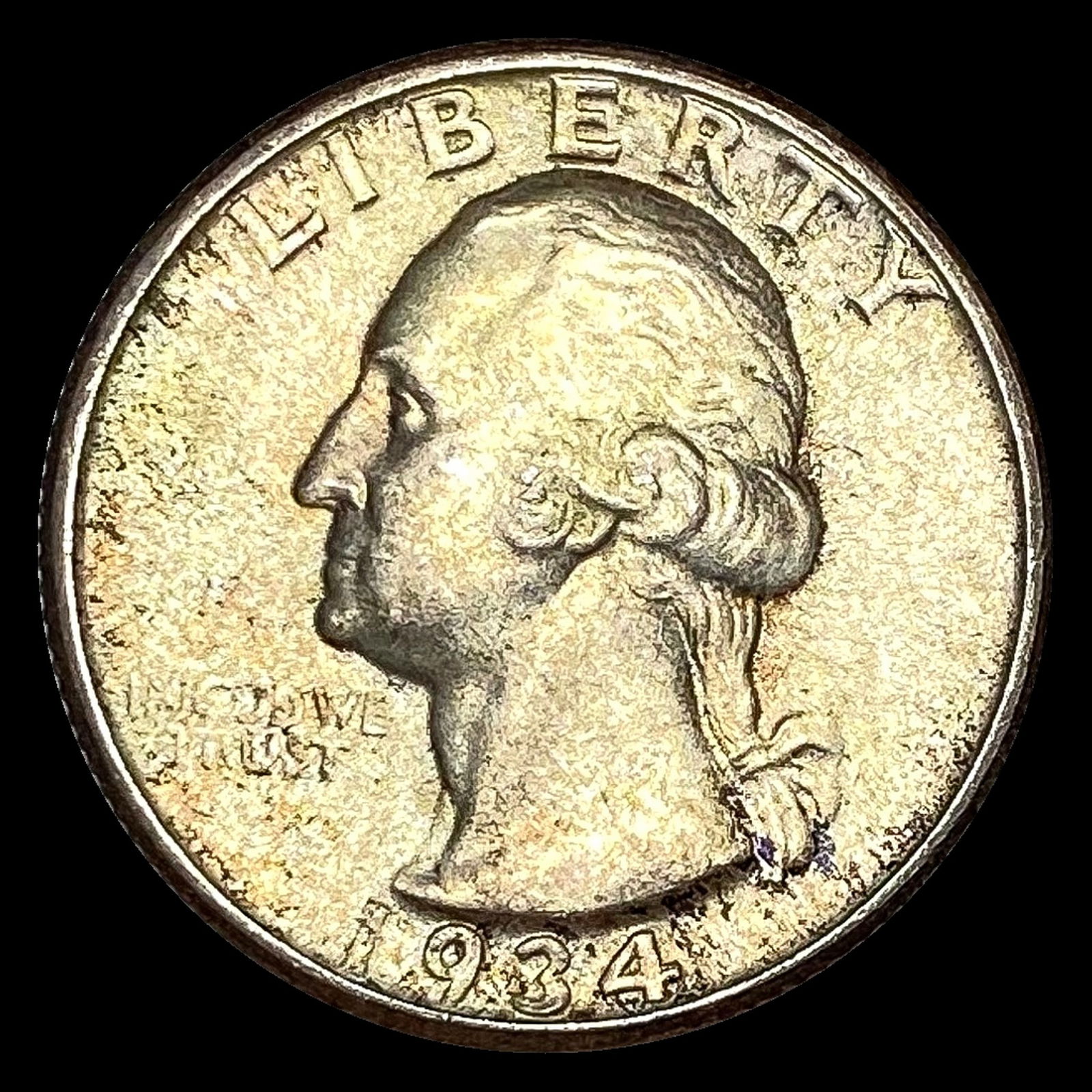 UNCIRCULATED 1934 Silver Washington Quarter (1 of 2)