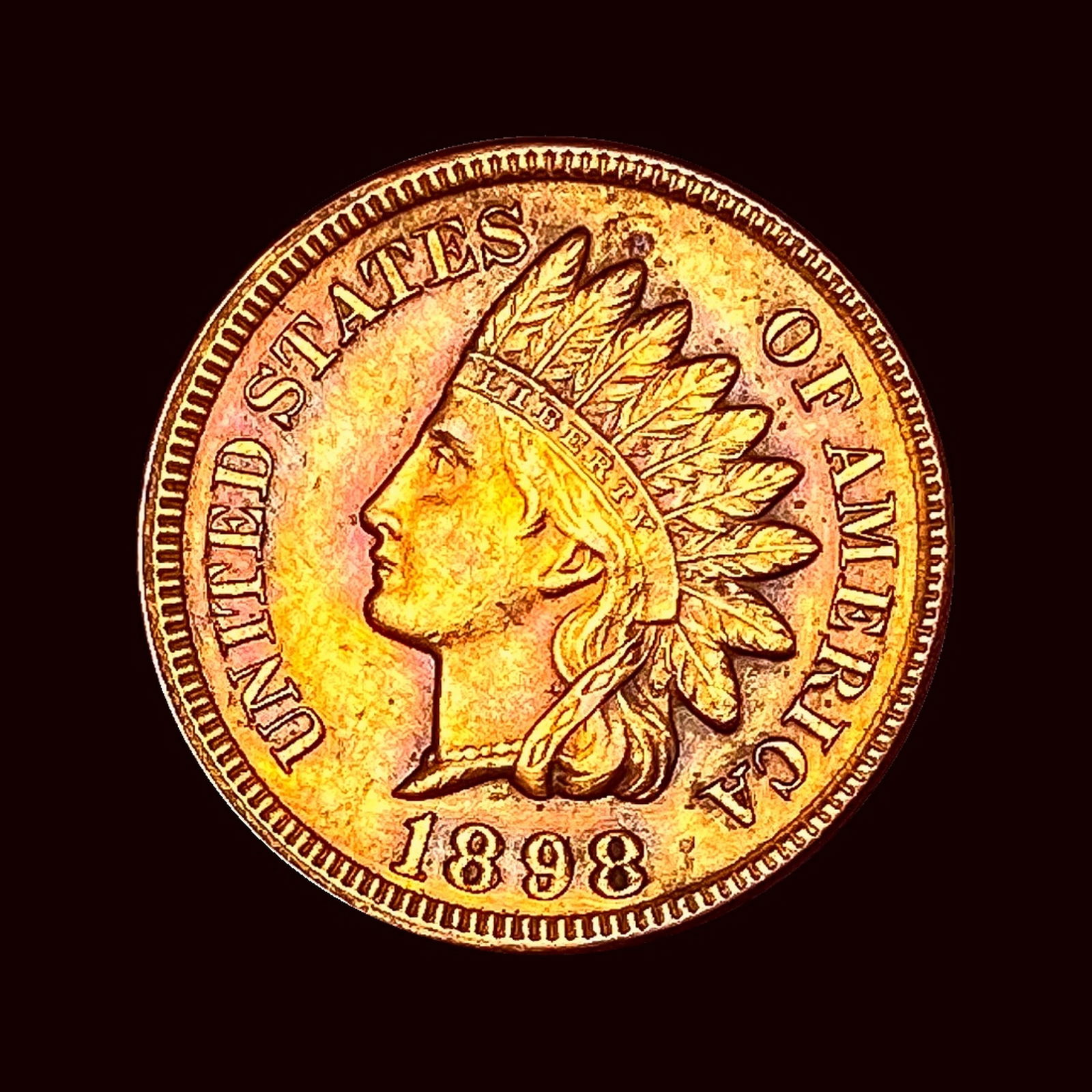 UNCIRCULATED 1898 Indian Head Cent (1 of 2)