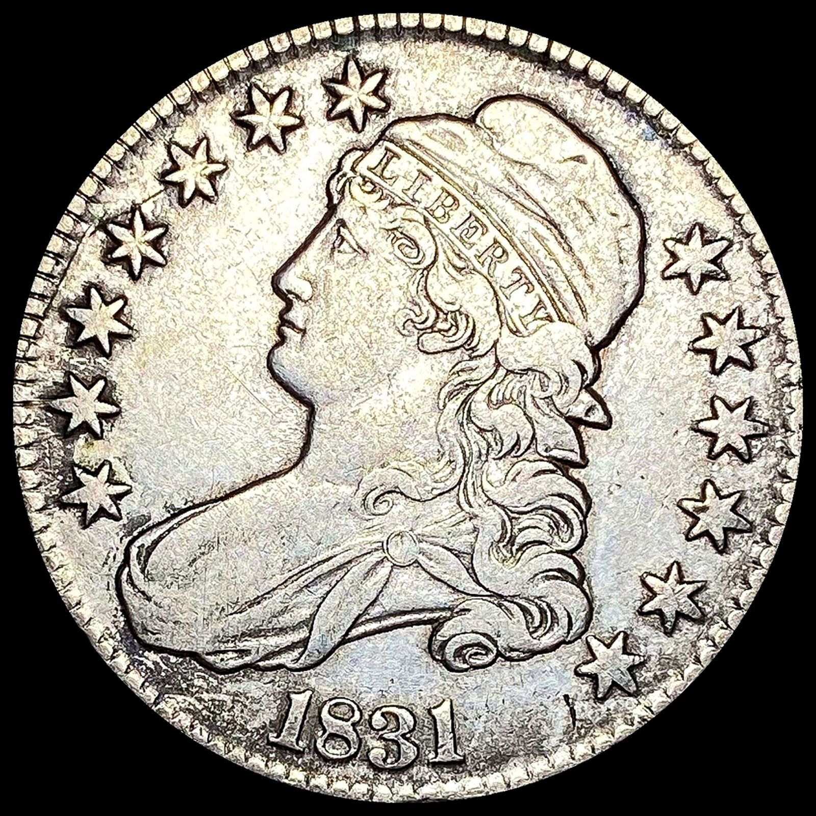 LIGHTLY CIRCULATED 1831 Capped Bust Half Dollar (1 of 2)