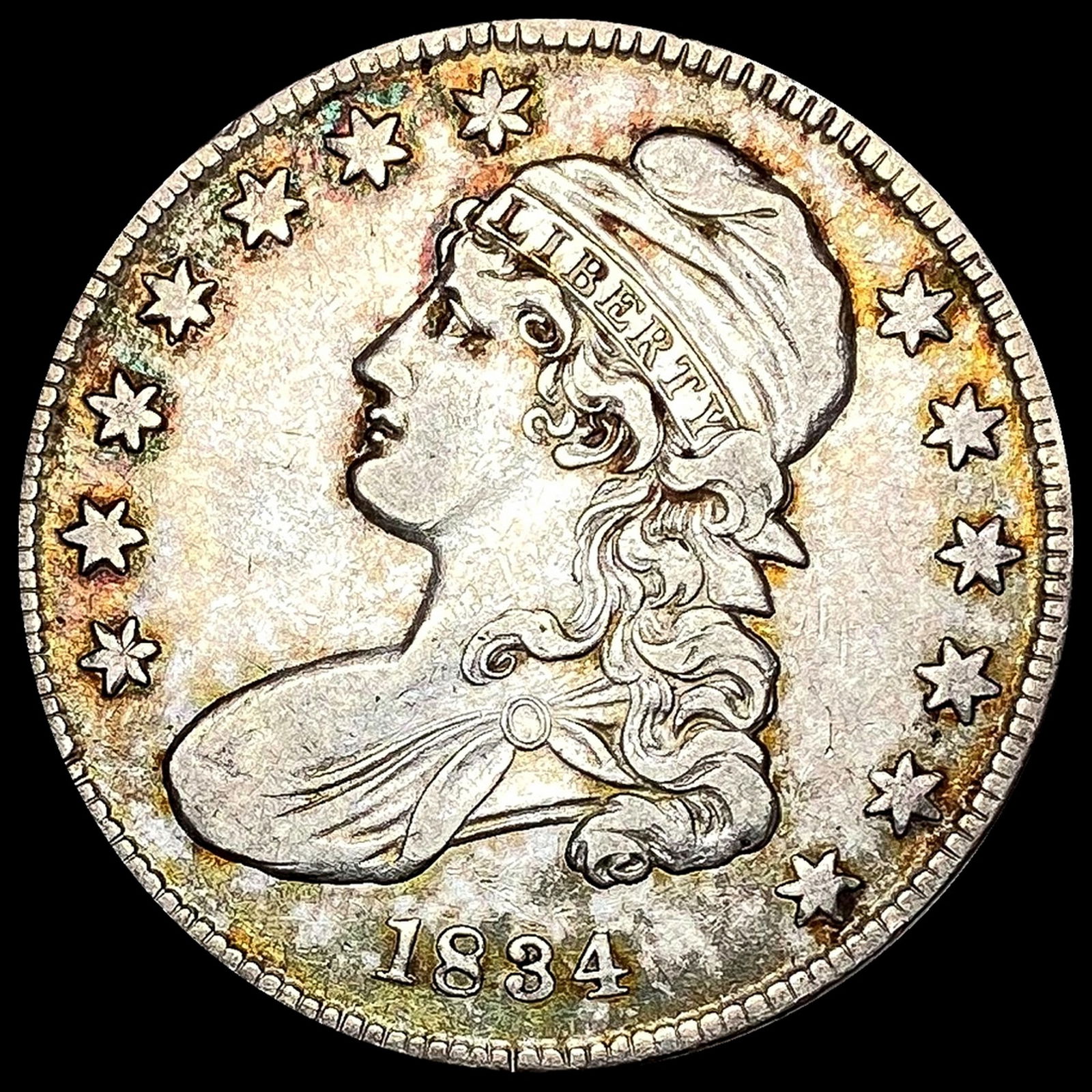 NEARLY UNCIRCULATED 1834 Capped Bust Half Dollar (1 of 2)