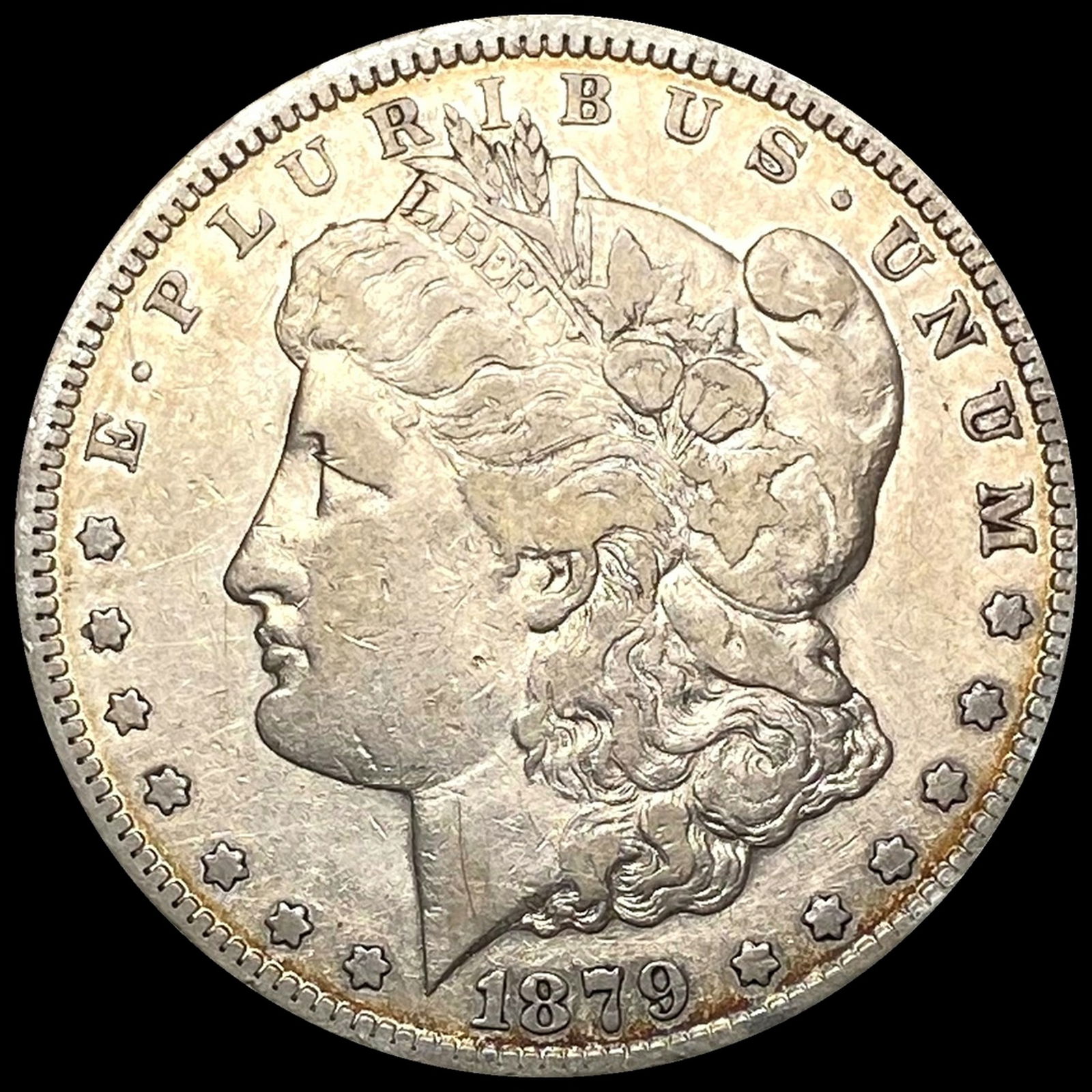 NEARLY UNCIRCULATED 1879-S Silver Morgan Dollar (1 of 2)