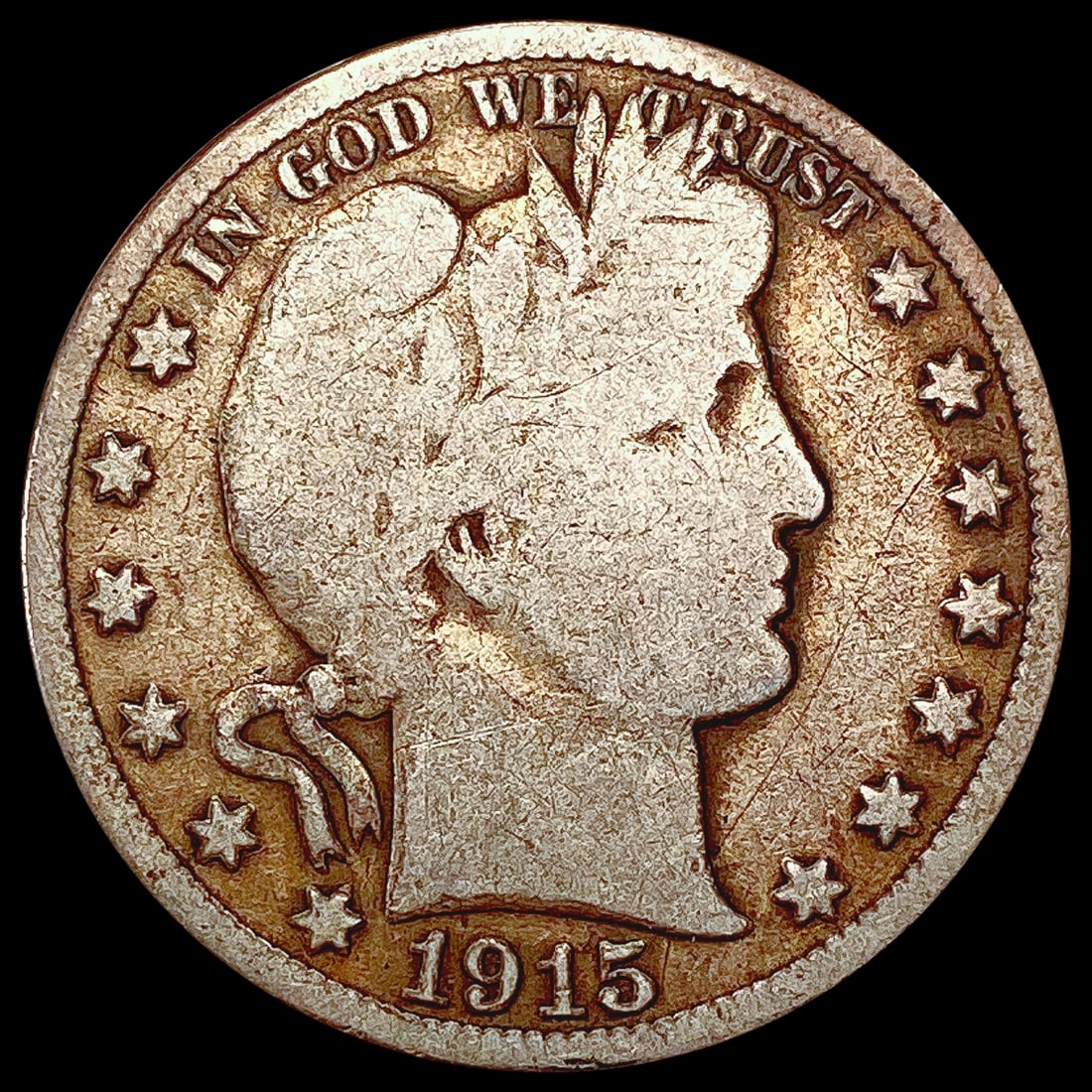 1915-S Barber Half Dollar NICELY CIRCULATED (1 of 2)