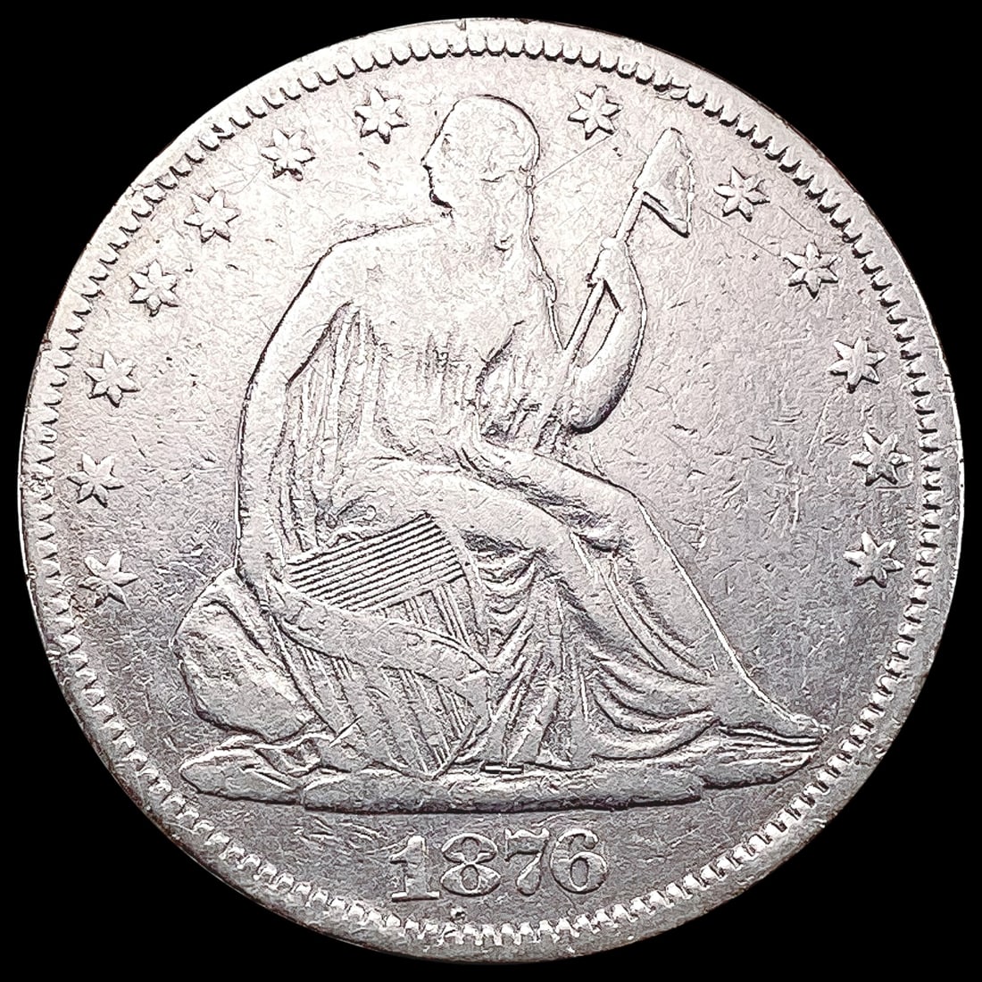 1876 Seated Liberty Half Dollar NEARLY UNCIRCULATED (1 of 2)