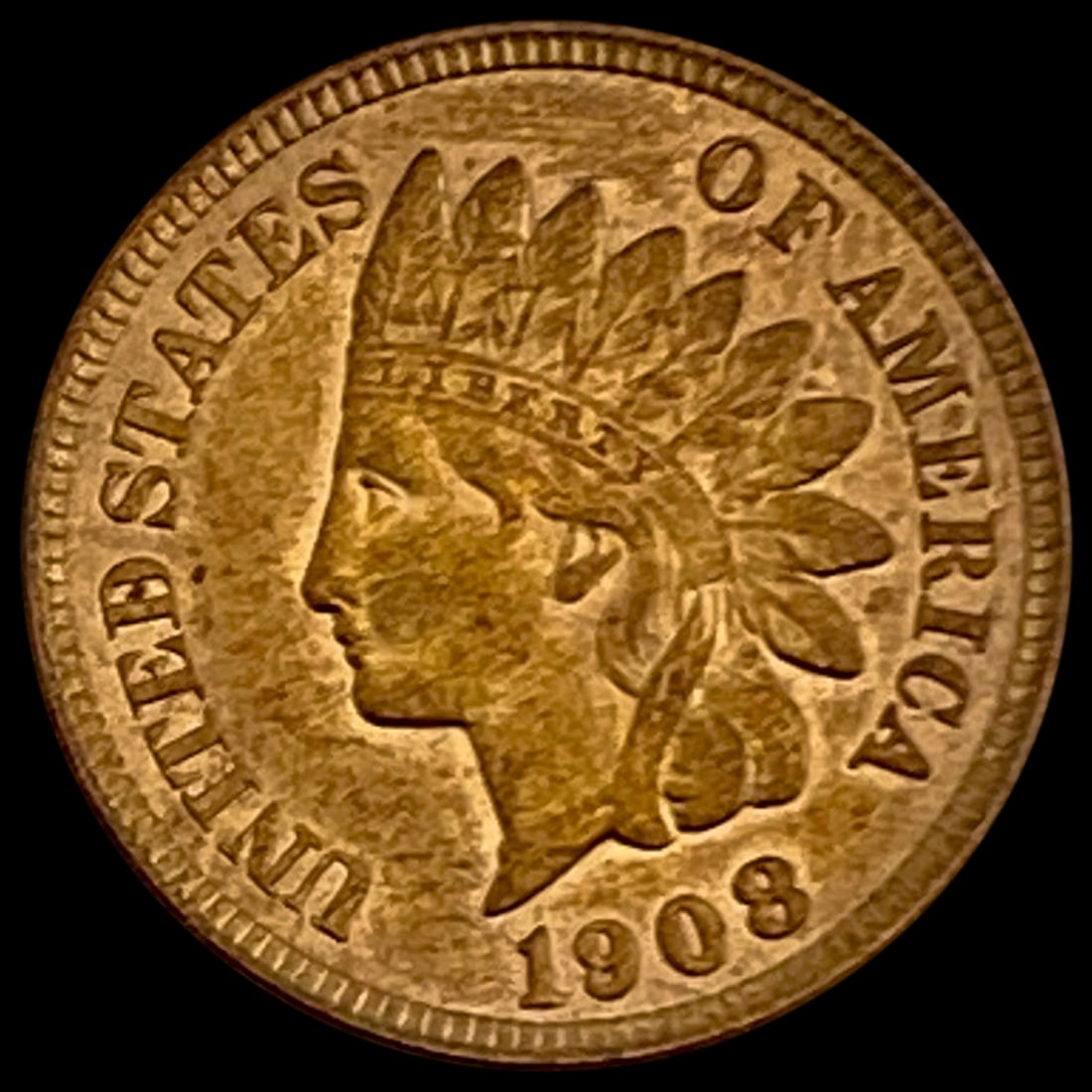 1908 Indian Head Cent UNCIRCULATED UNCIRCULATED (1 of 2)