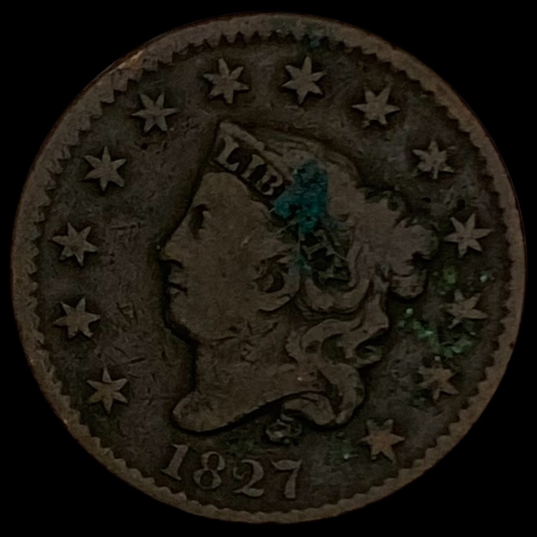 1827 Matron Head Large Cent LIGHTLY CIRCULATED LIGHTLY CIRCULATED (1 of 2)