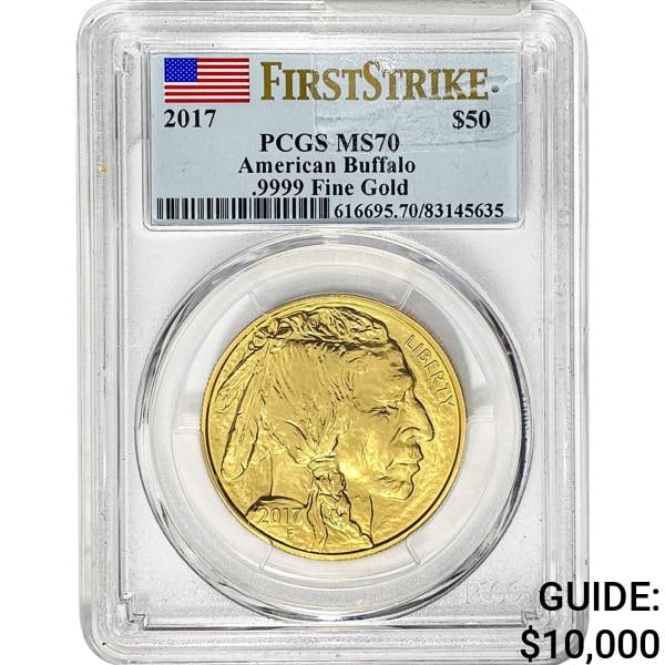 2017 Buffalo $50 Gold 1OZ PCGS MS70 (1 of 2)