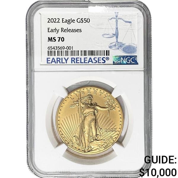 2022 $50 American Gold Eagle 1OZ NGC MS70 (1 of 2)