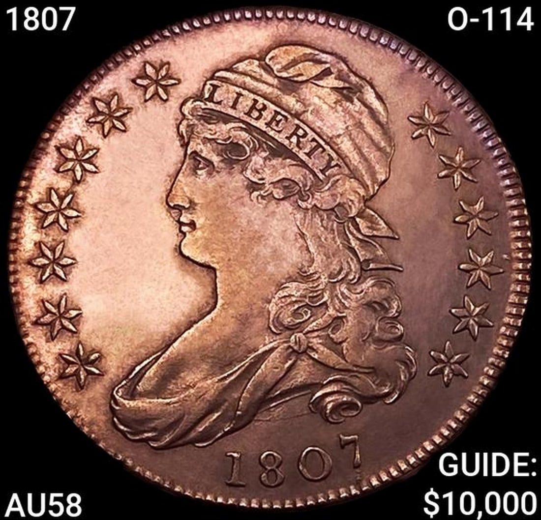 1807 O-114 Capped Bust Half Dollar CHOICE AU (1 of 2)