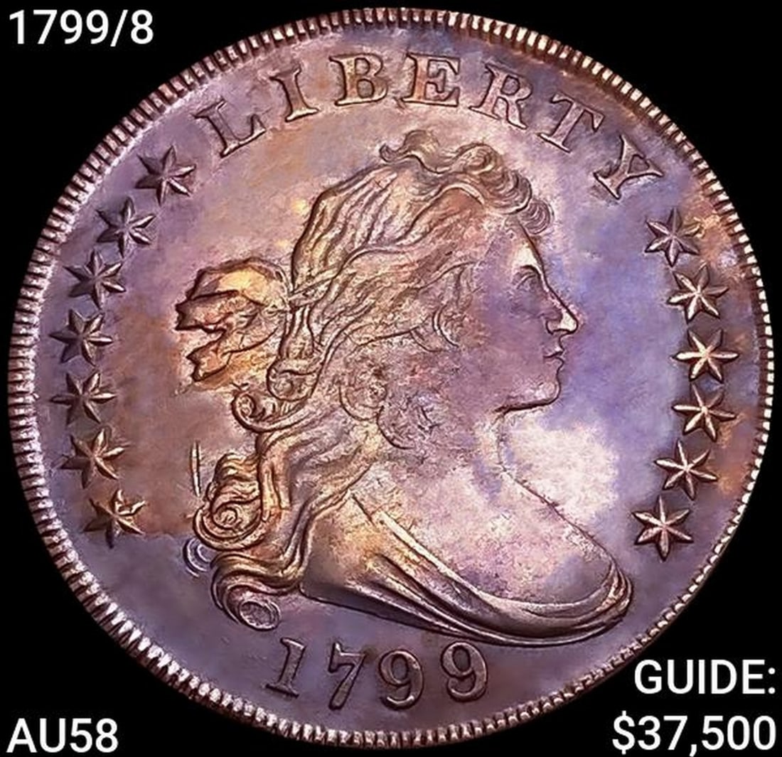 1799/8 Draped Bust Dollar CHOICE AU (1 of 2)