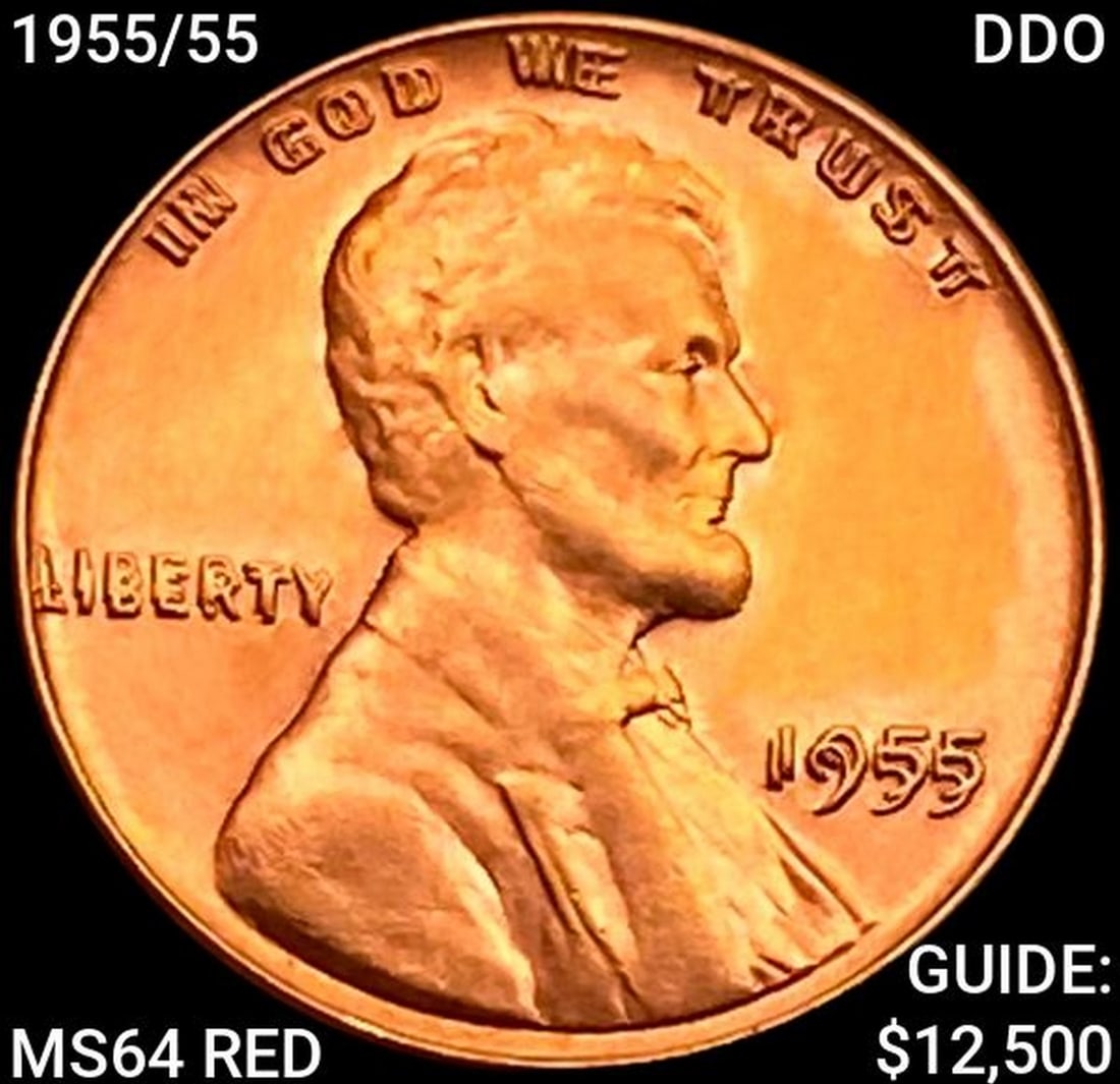 1955/55 DDO Wheat Cent CHOICE BU RD (1 of 2)