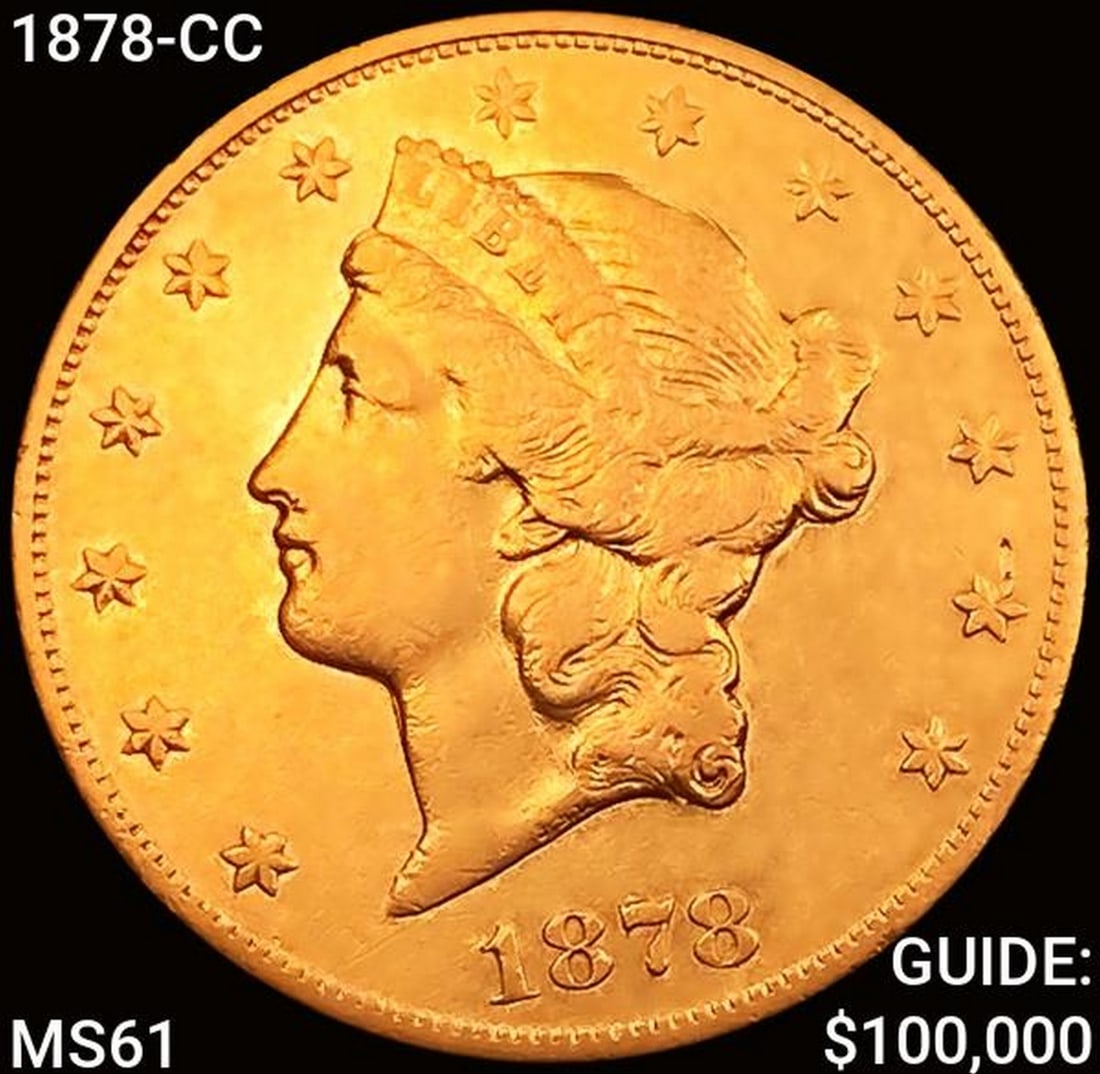 1878-CC $20 Gold Double Eagle UNCIRCULATED (1 of 2)