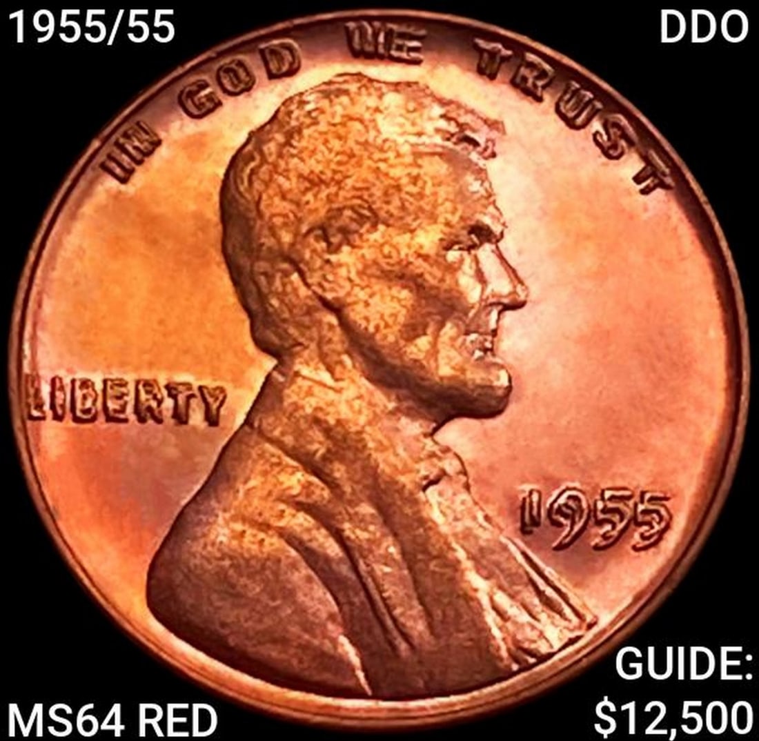 1955/55 DDO Wheat Cent CHOICE BU RD (1 of 2)