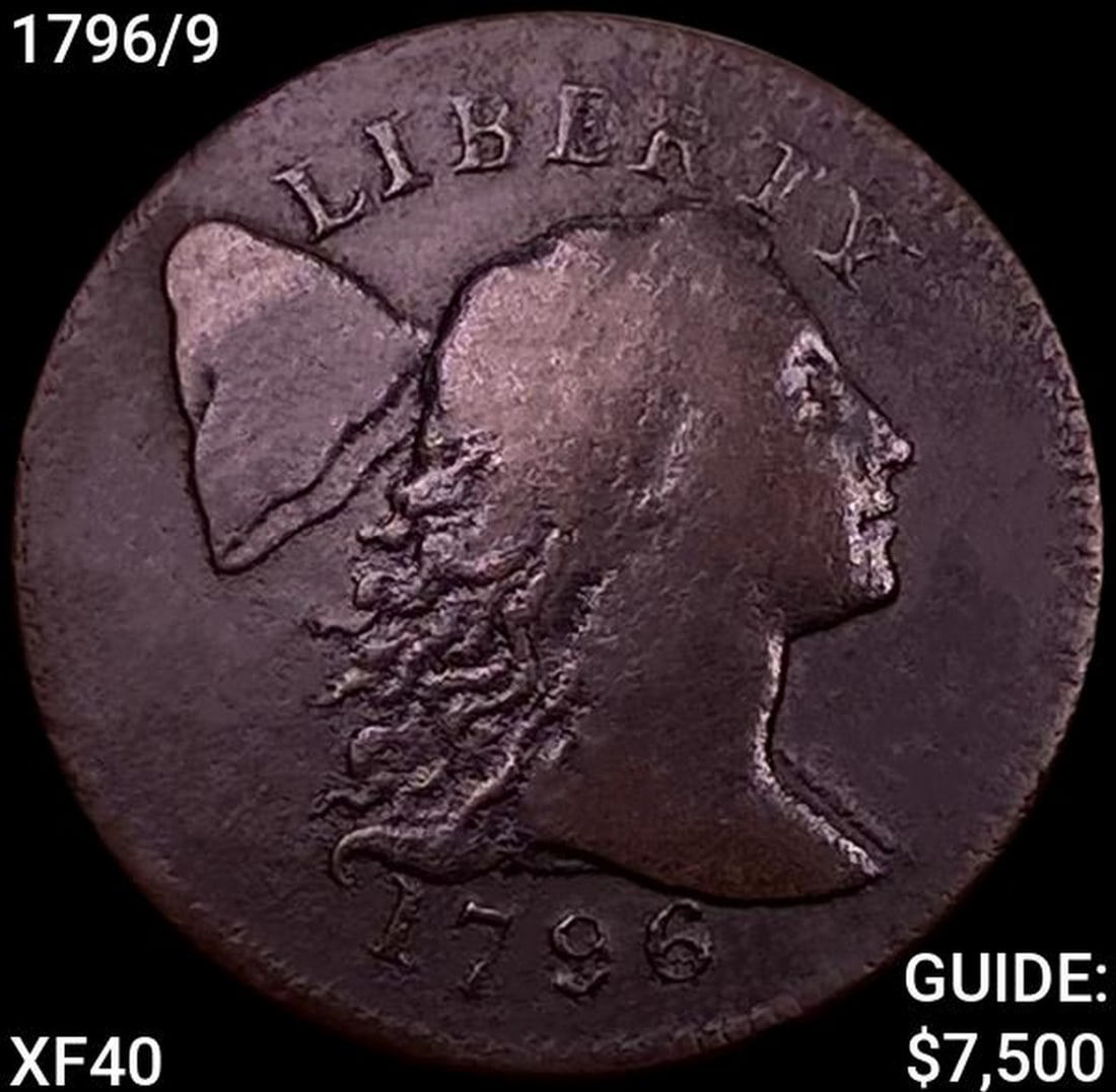 1796/9 Draped Bust Large Cent NEARLY UNCIRCULATED (1 of 2)