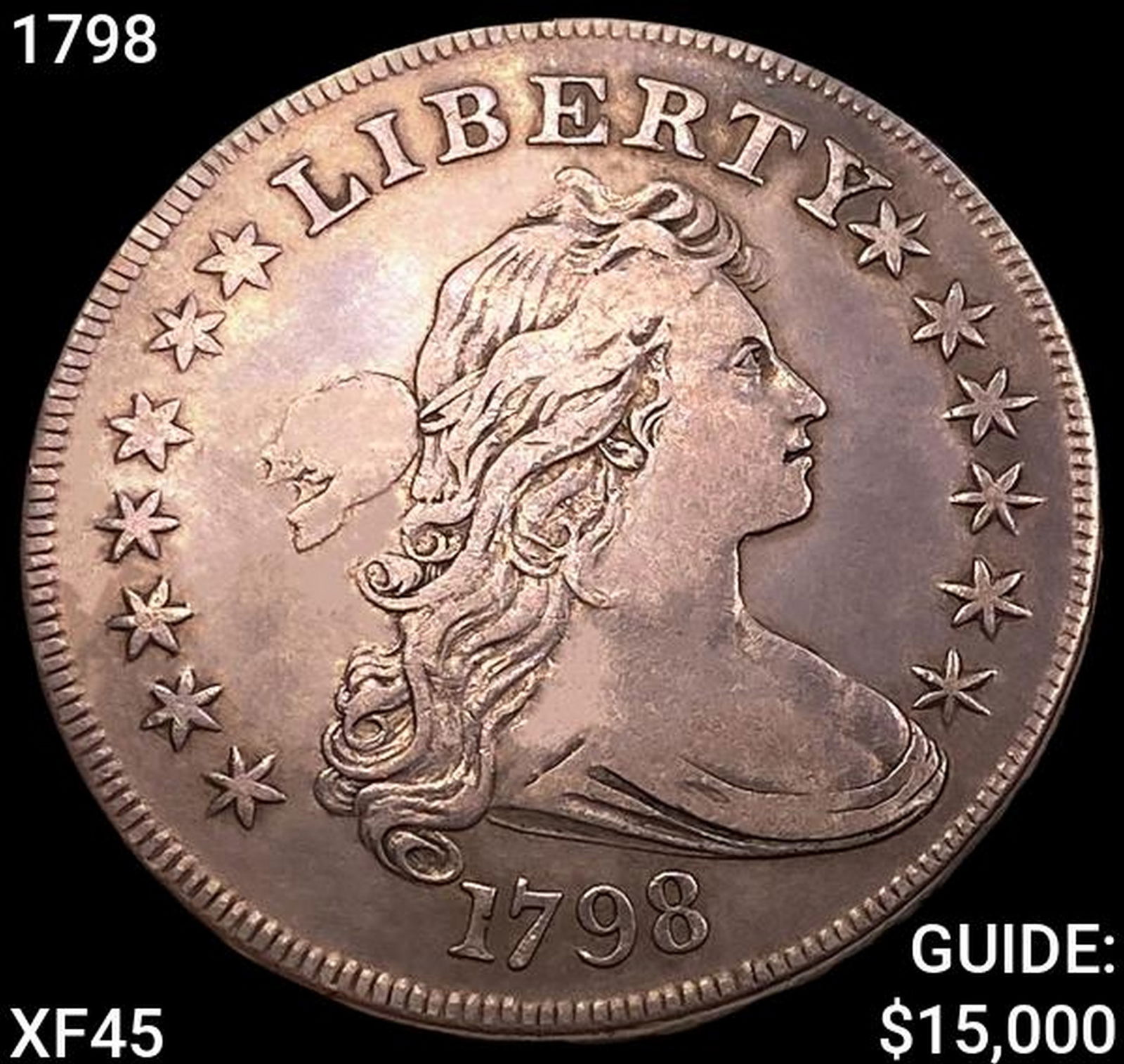 1798 Draped Bust Dollar NEARLY UNCIRCULATED (1 of 2)