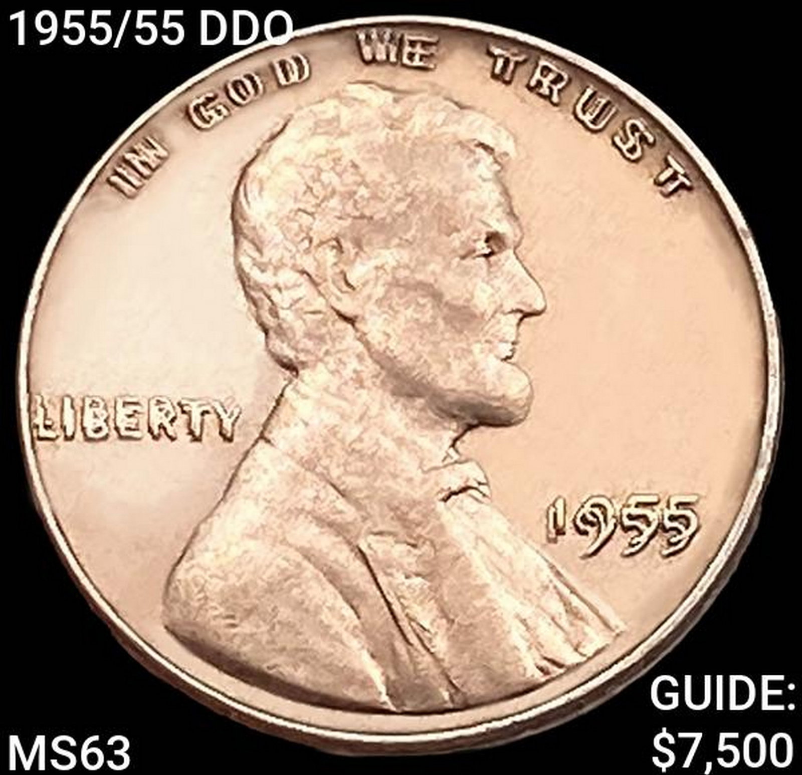 1955/55 DDO Wheat Cent CHOICE BU: 1955/55 DDO Wheat Cent CHOICE BU