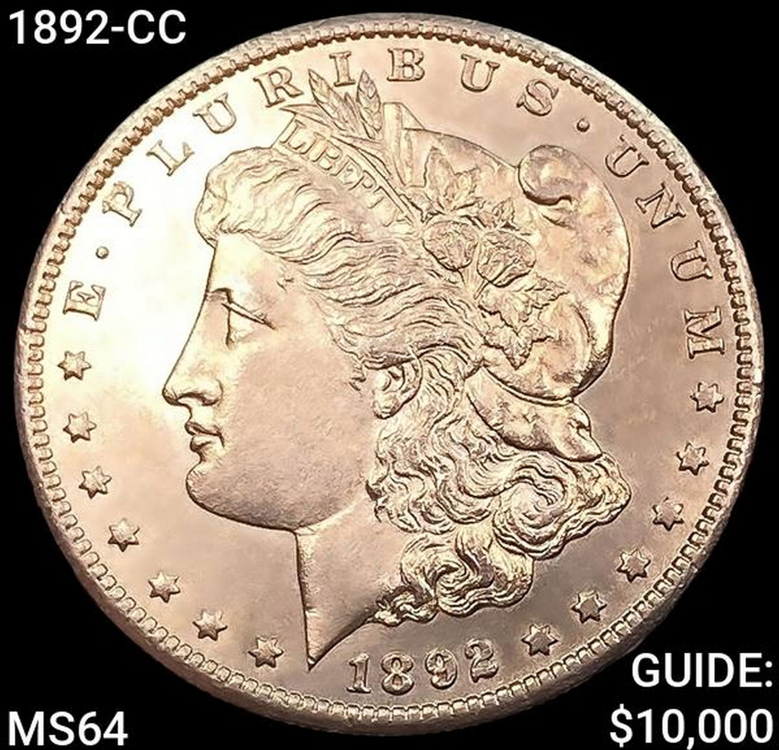 1892-CC Morgan Silver Dollar CHOICE BU (1 of 2)